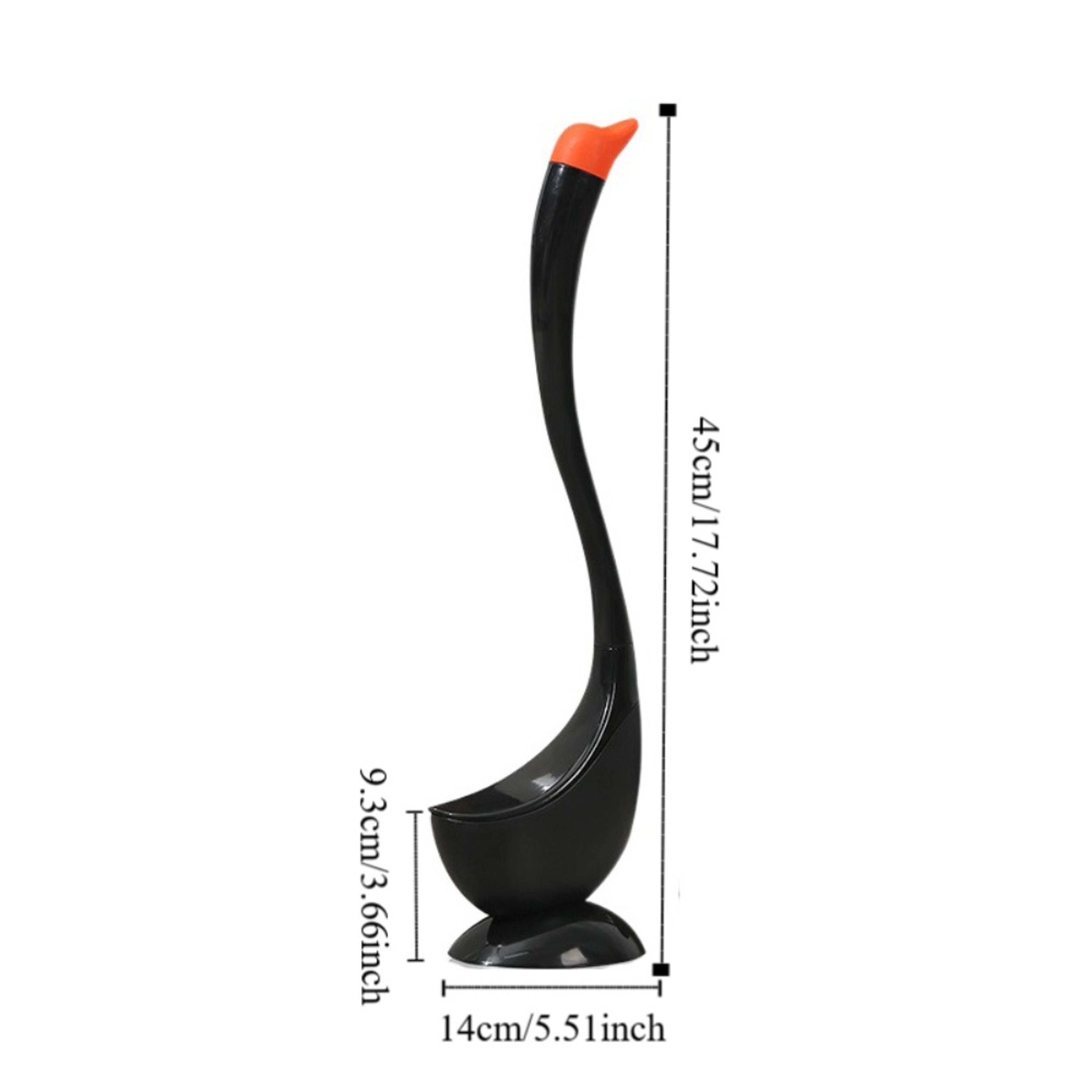 Swan Shape Toilet Plunger With Long Handle Household Bathroom Accessories Brush Tool 5