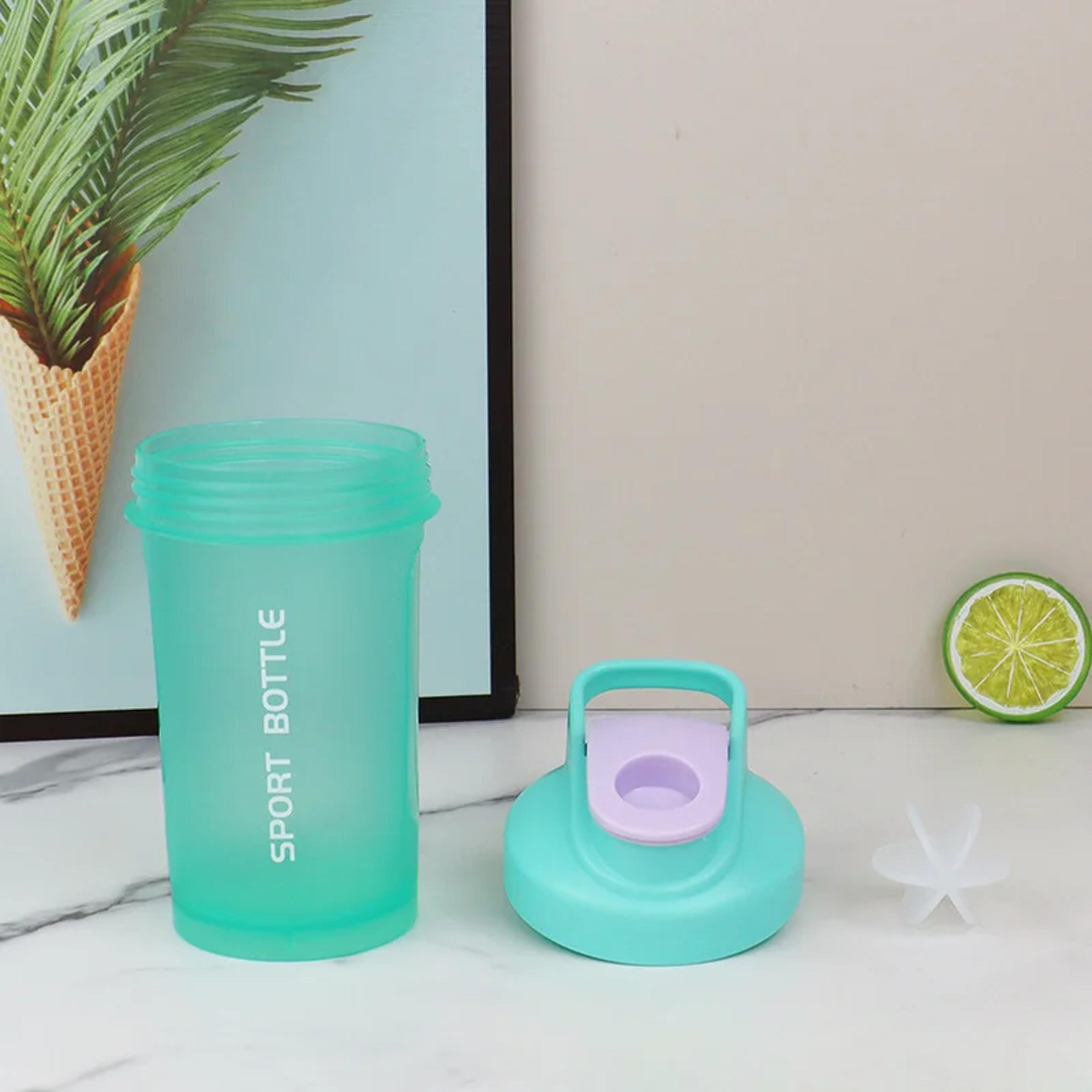 Outdoor Fitness Training Sport Mixing Cup With Scale Leak Proof Water Bottle 3