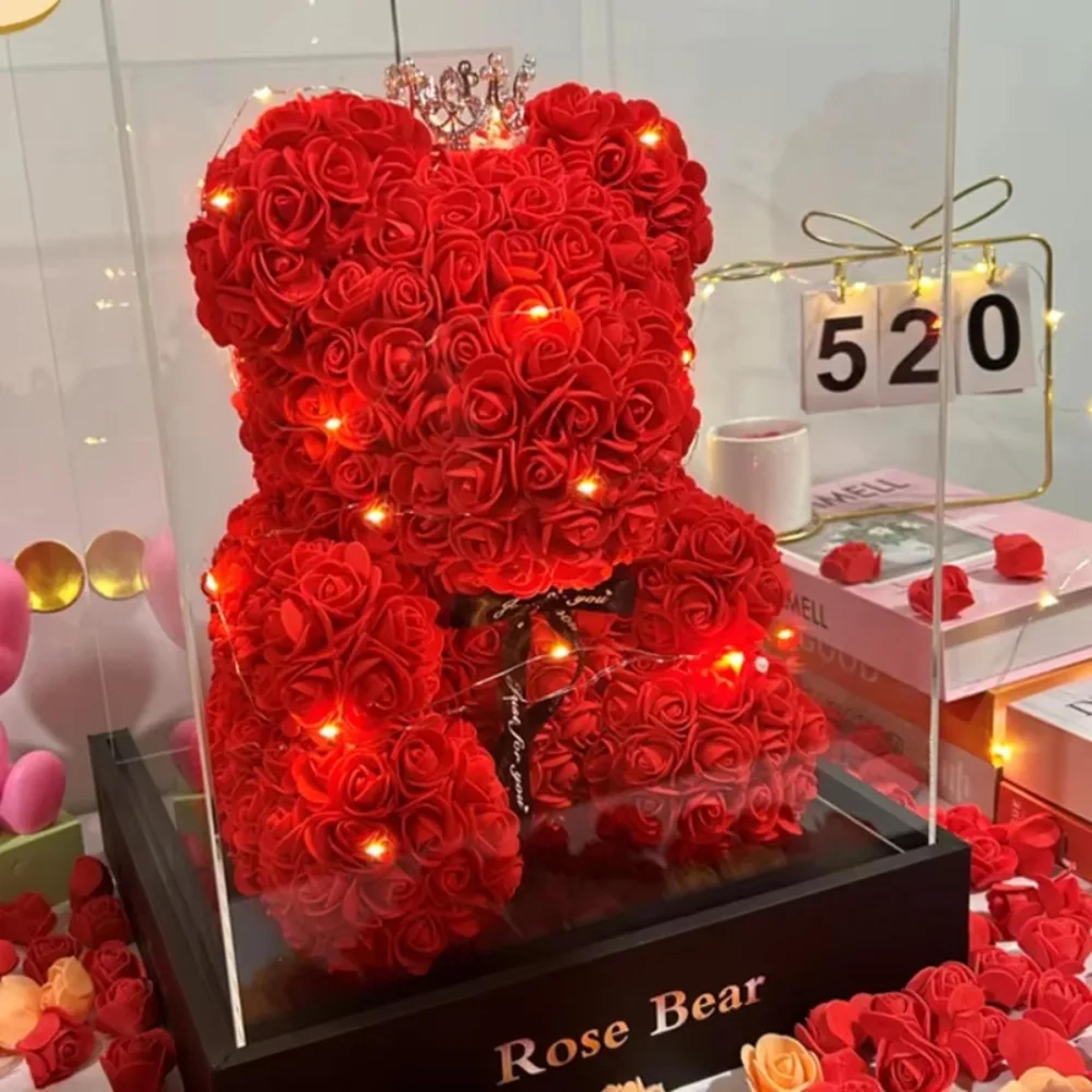 Eternal Rose Teddy Bear New Artificial Flower For Mom Mothers Day Birthday  Anniversary Gifts 1