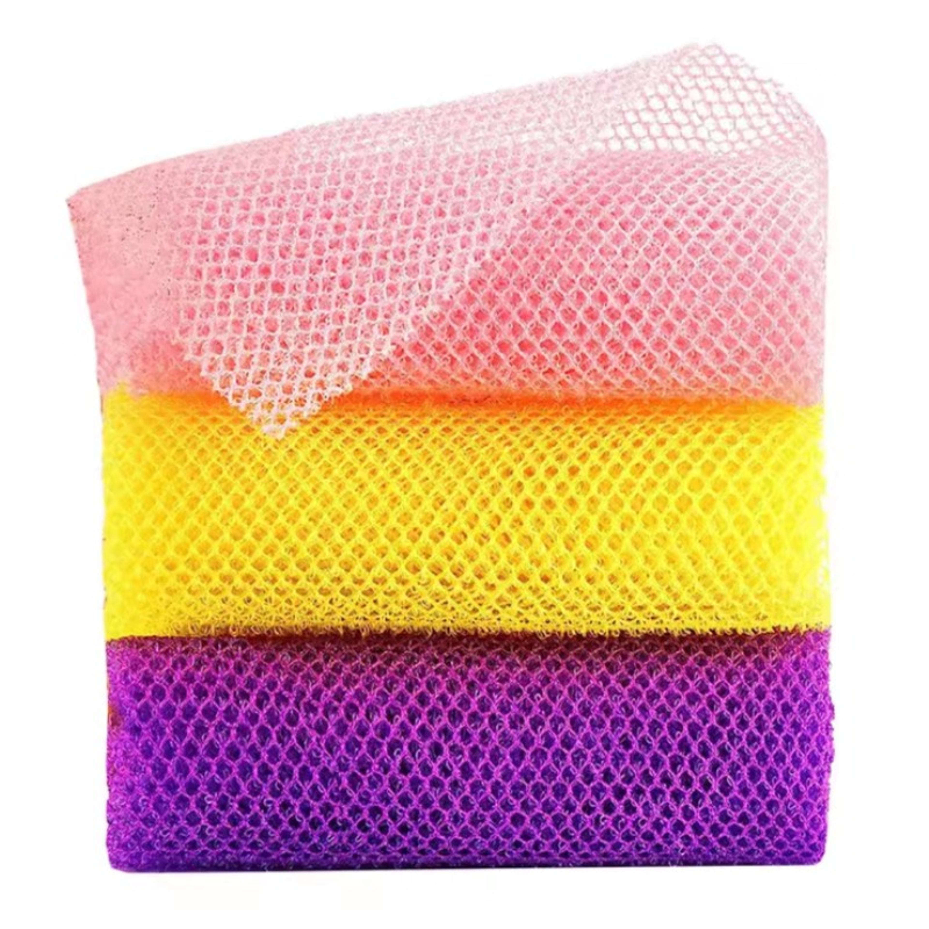 Foam Soap Network Exfoliating Net Sponge Back Scrubbing Tool For Bath Shower Skin Care 4