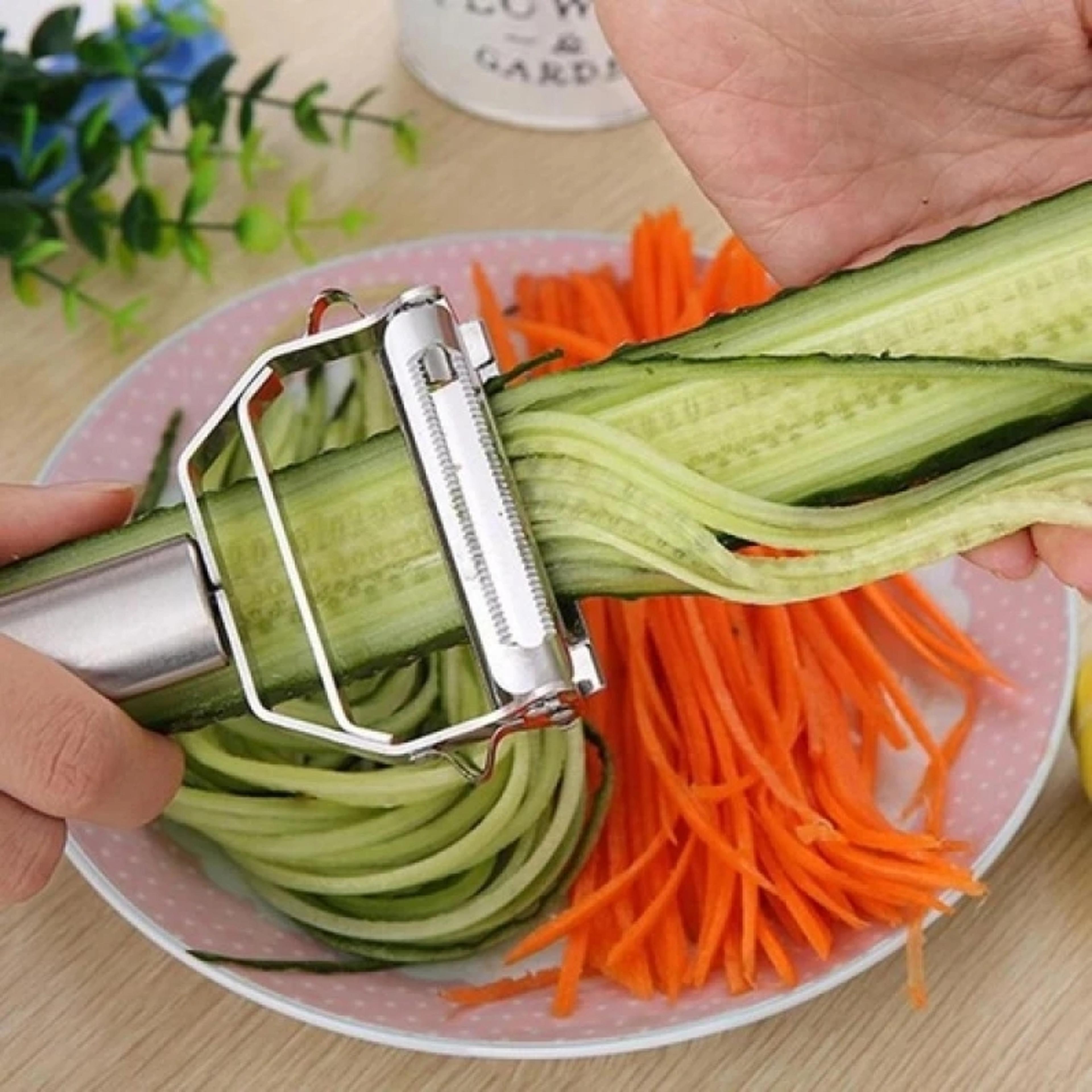 durable vegetable slicer, multifunctional stainless steel kitchen peeler, cucumber grater, potato carrot julienne cutter
