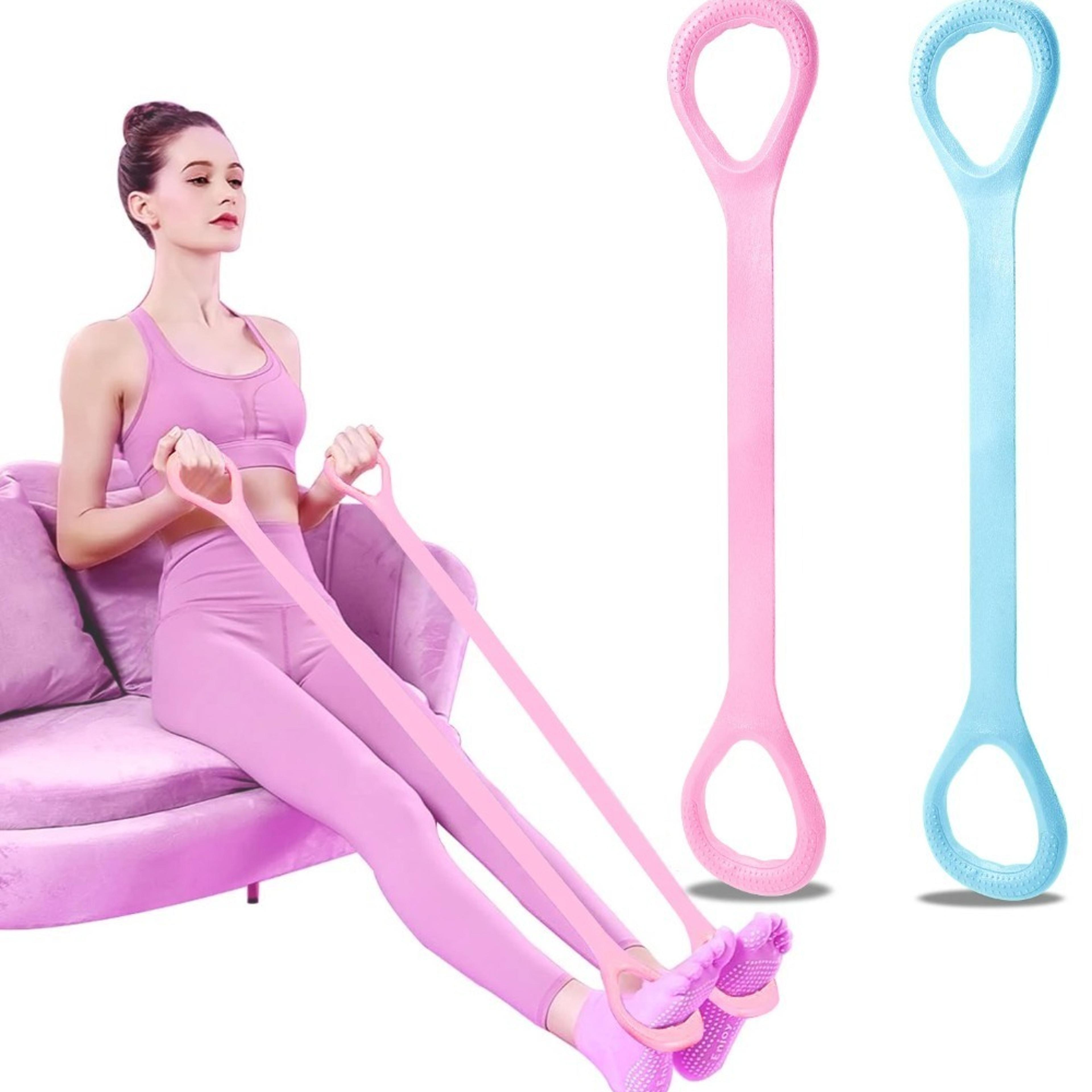 elastic resistance band for arm shoulder back workout - fitness exercise training yoga pilates physical therapy equipment tool