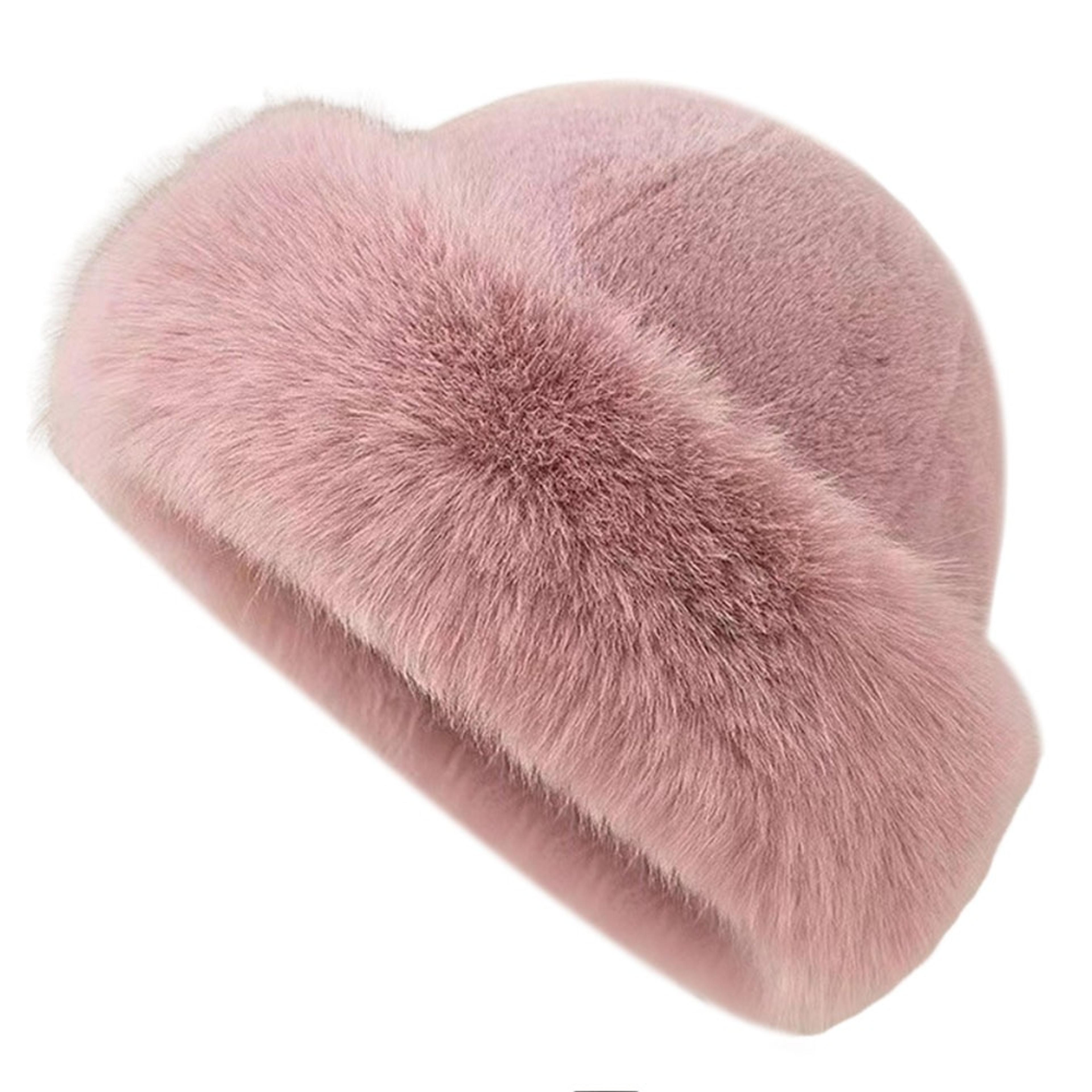 Solid Color Fisherman Hat New Fluffy Fur Winter Hat Thicken Windproof Panama Cap 10