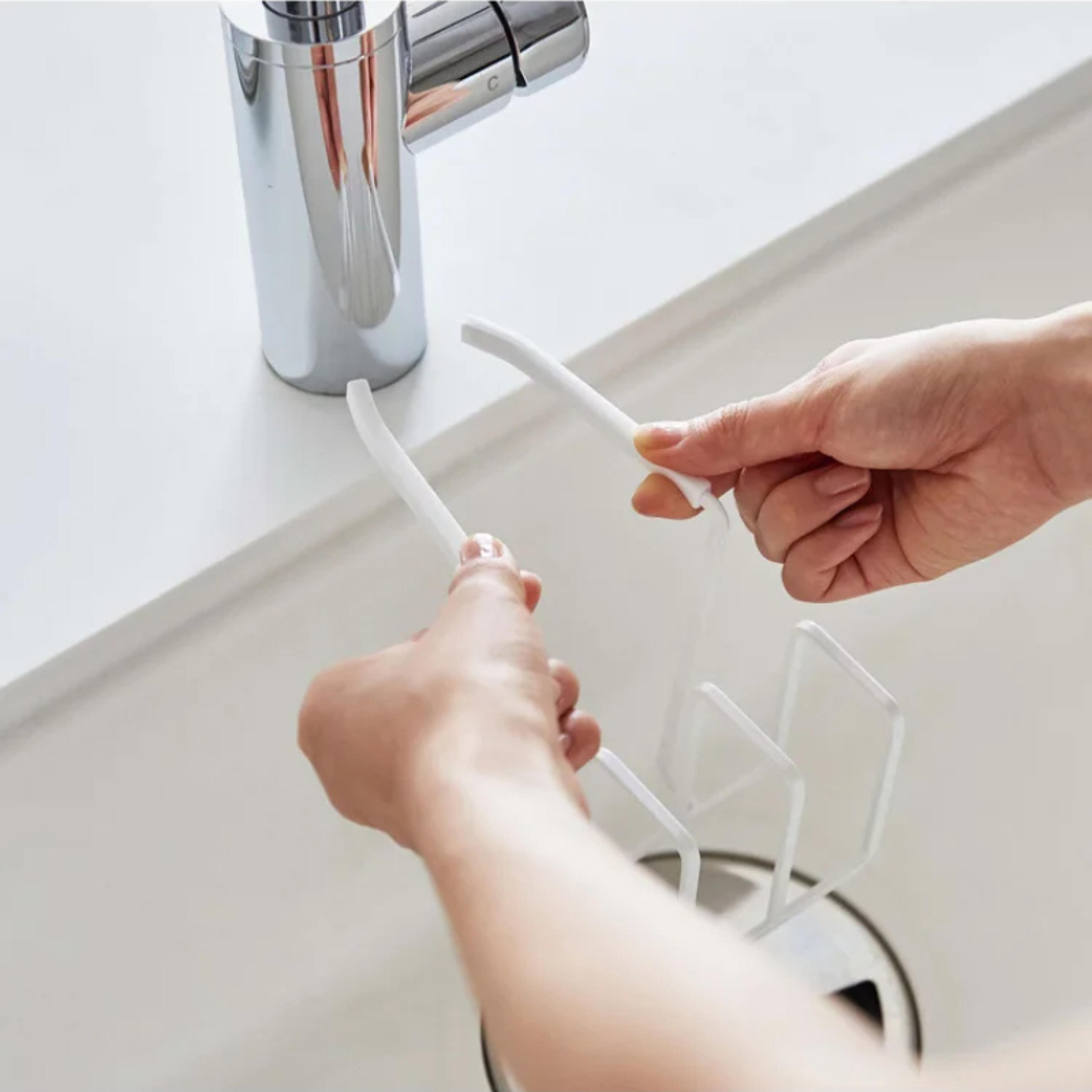 household sink storage basket, steel wire kitchen faucet drain rack, hanging basket rack with ball sponge and cleaning