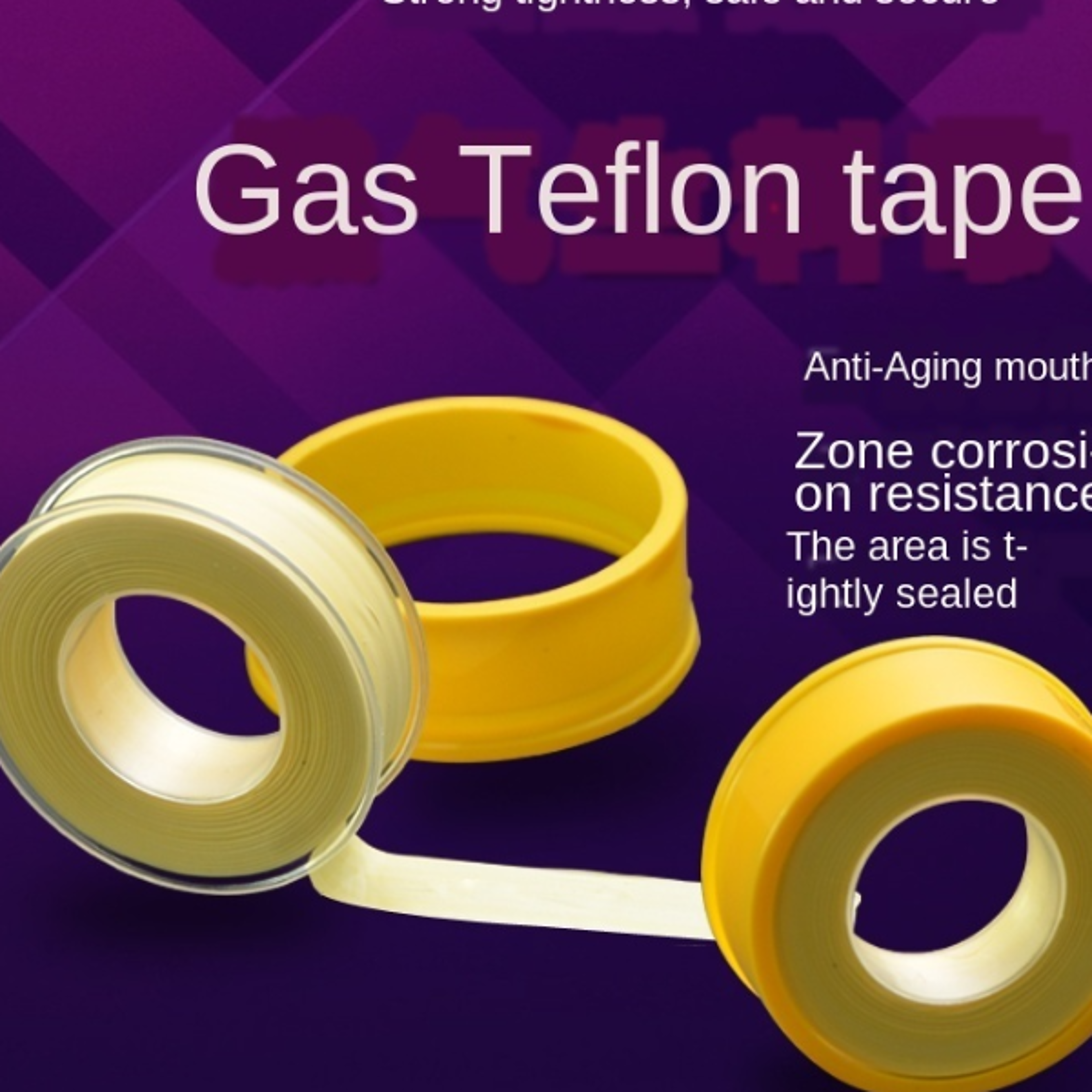 household gas oil-free seal, natural gas joint raw material, tape, pipe thread connection