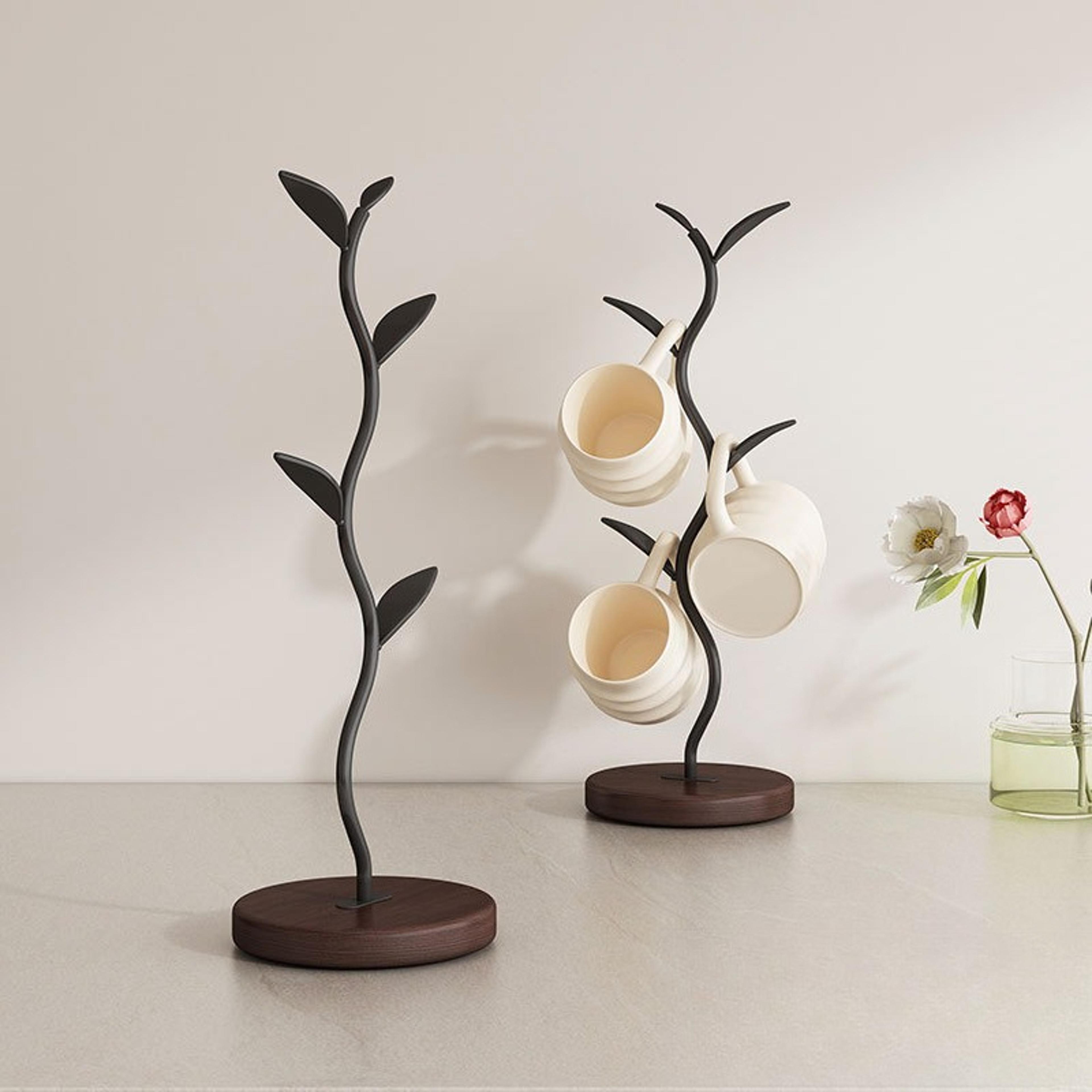living room decorative cup holder shelf, tree-shaped household items, kitchens accessories home