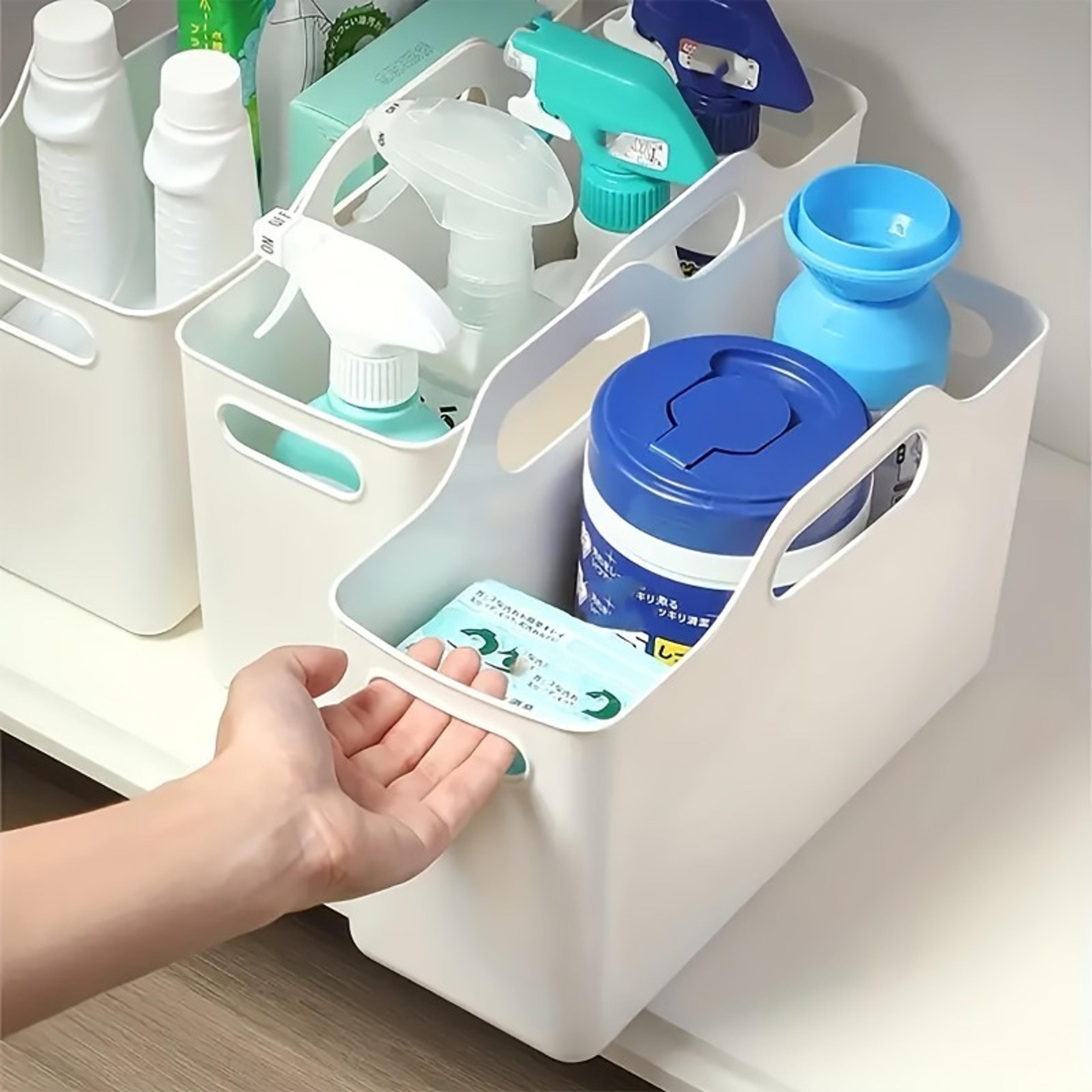 multipurpose kitchen sink organization - contemporary rectangular soft storage bins