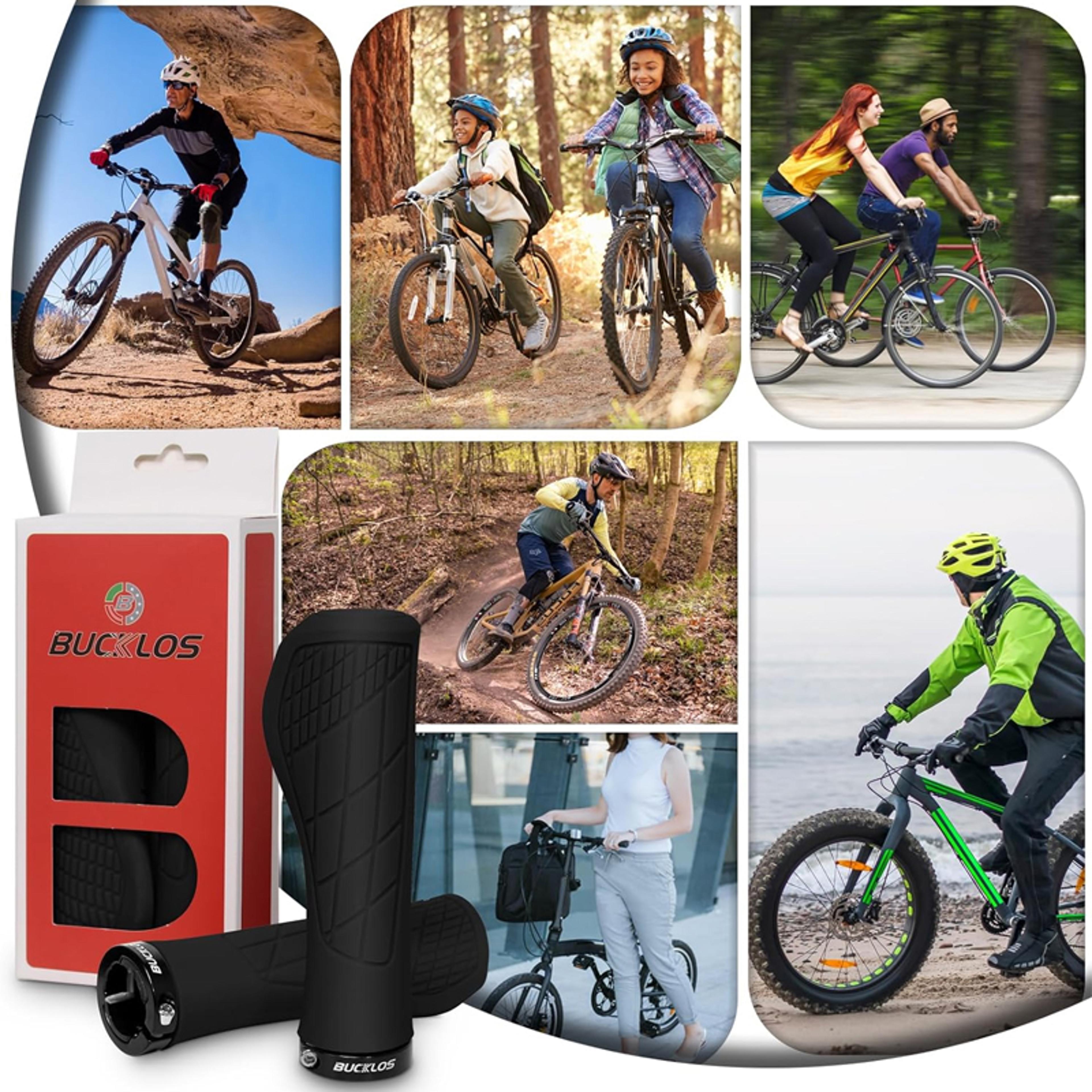 Locking Bicycle Handlebar Grips Soft Rubber Comfort For Mountain Bike Accessories 2