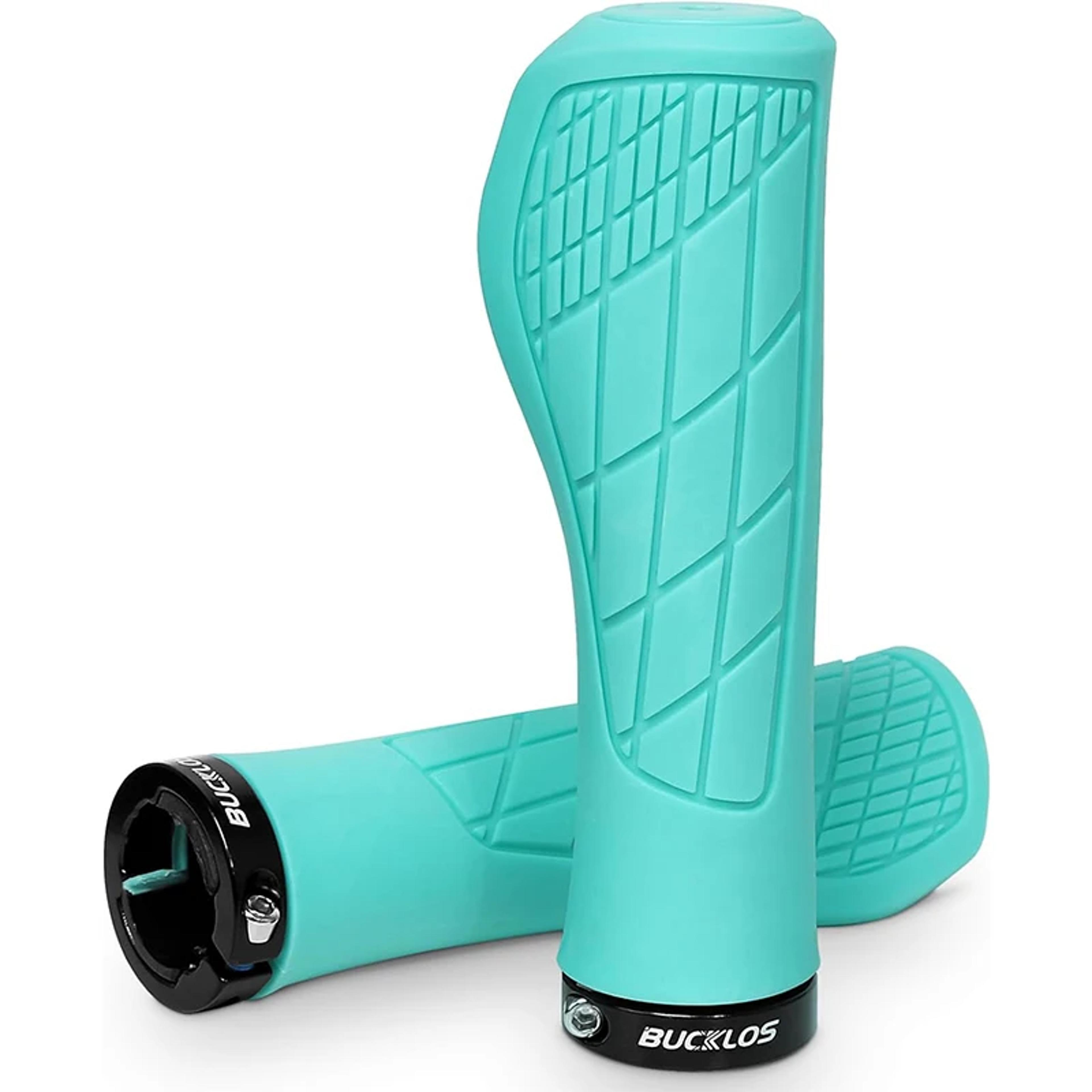 Locking Bicycle Handlebar Grips Soft Rubber Comfort For Mountain Bike Accessories 10