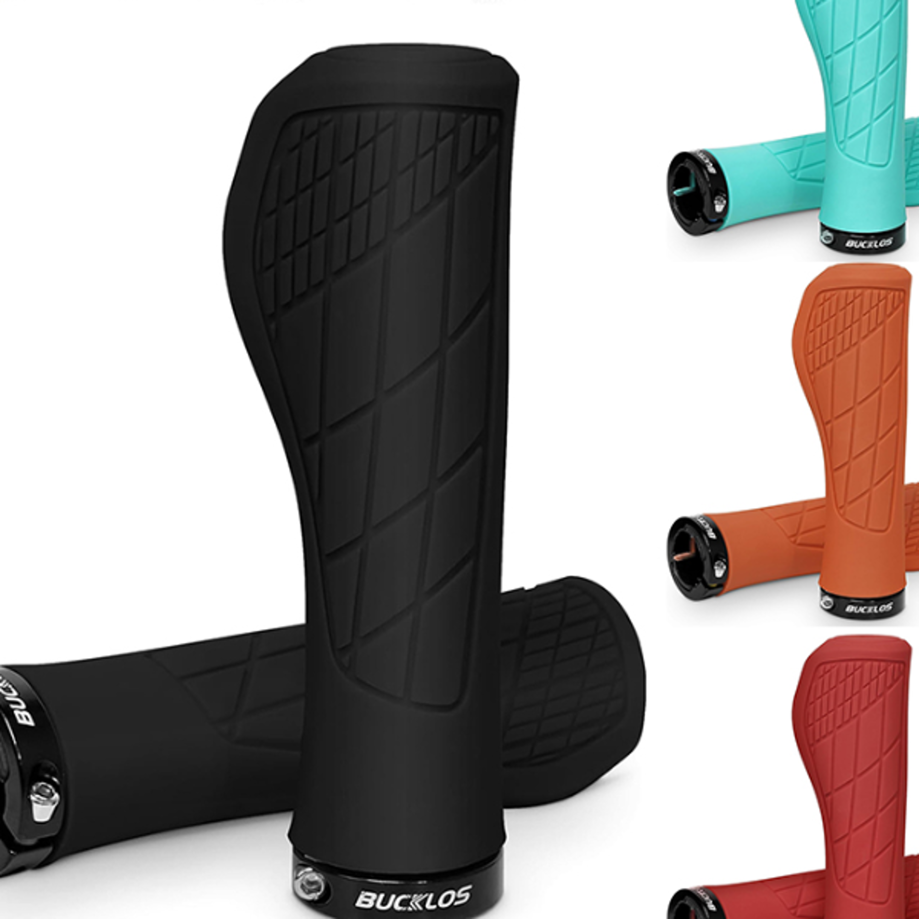 locking bicycle handlebar grips, soft rubber comfort for mountain bike accessories