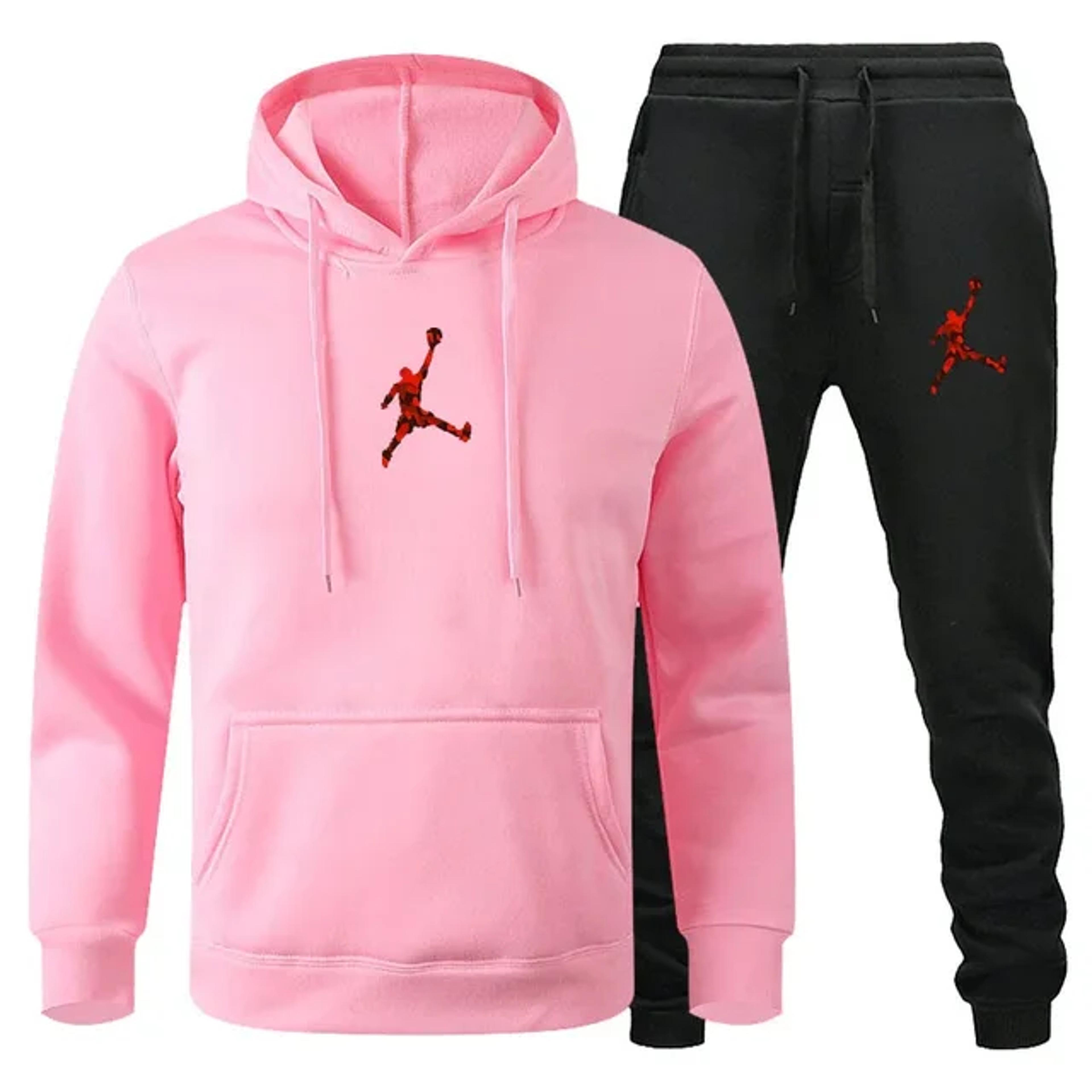 Men Jogging Set Comfortable LongSleeved Sweatshirt  Casual Pants 2 Piece Sportswear Set 5
