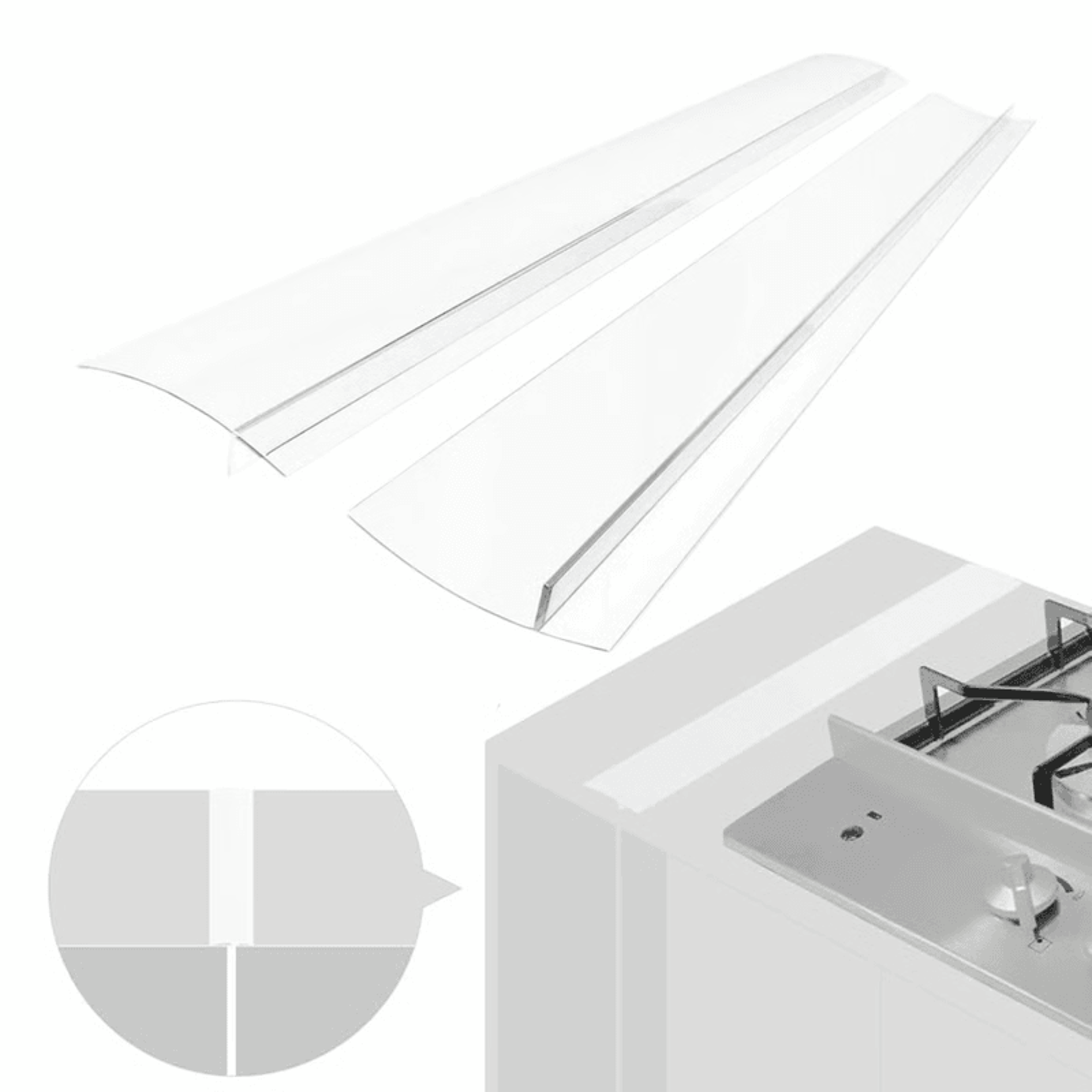 Flexible Silicone Gap Cover For Stove  Counter  No More Food Crumbs 8