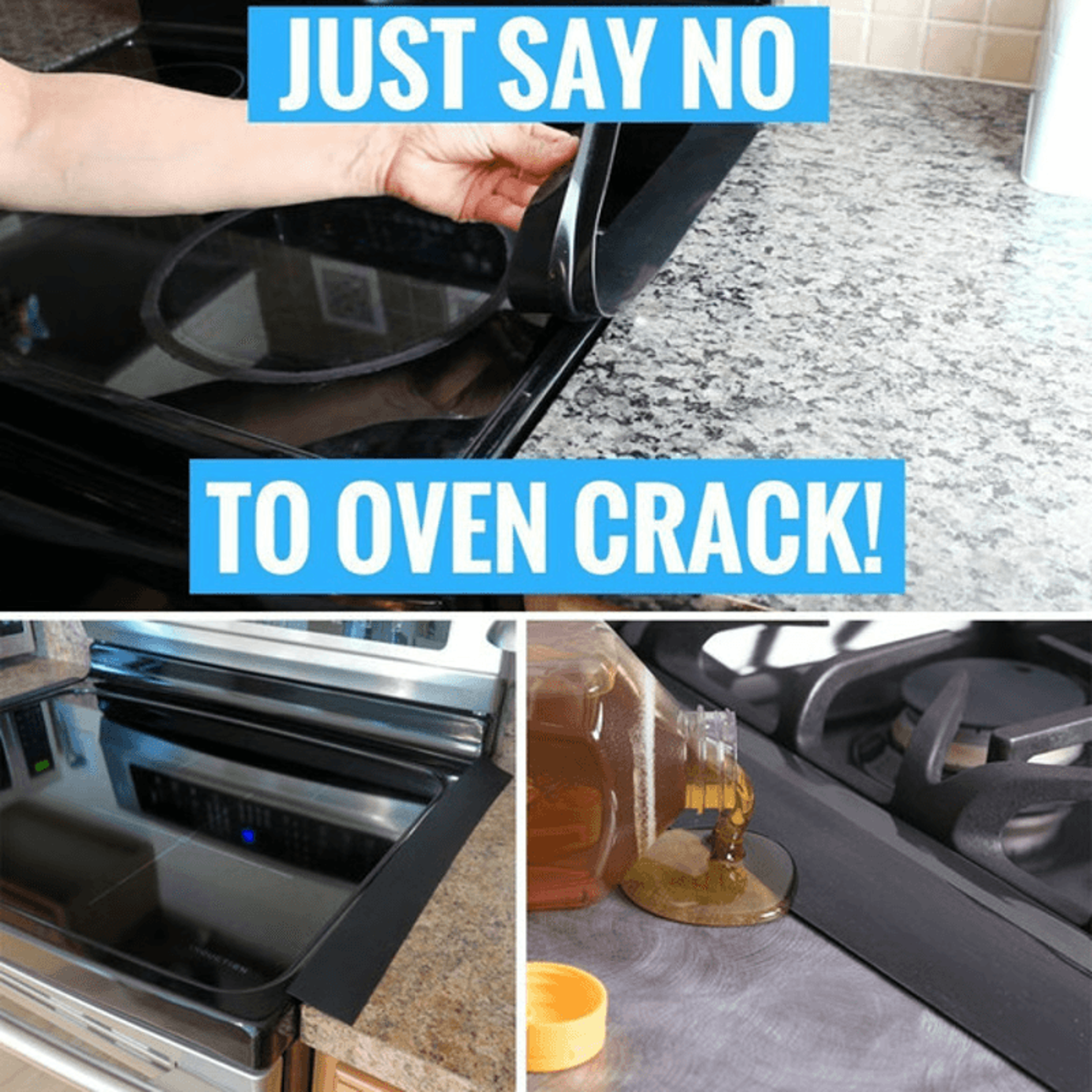 Silicone Stove Counter Gap Cover Prevent Mess  Odors 13