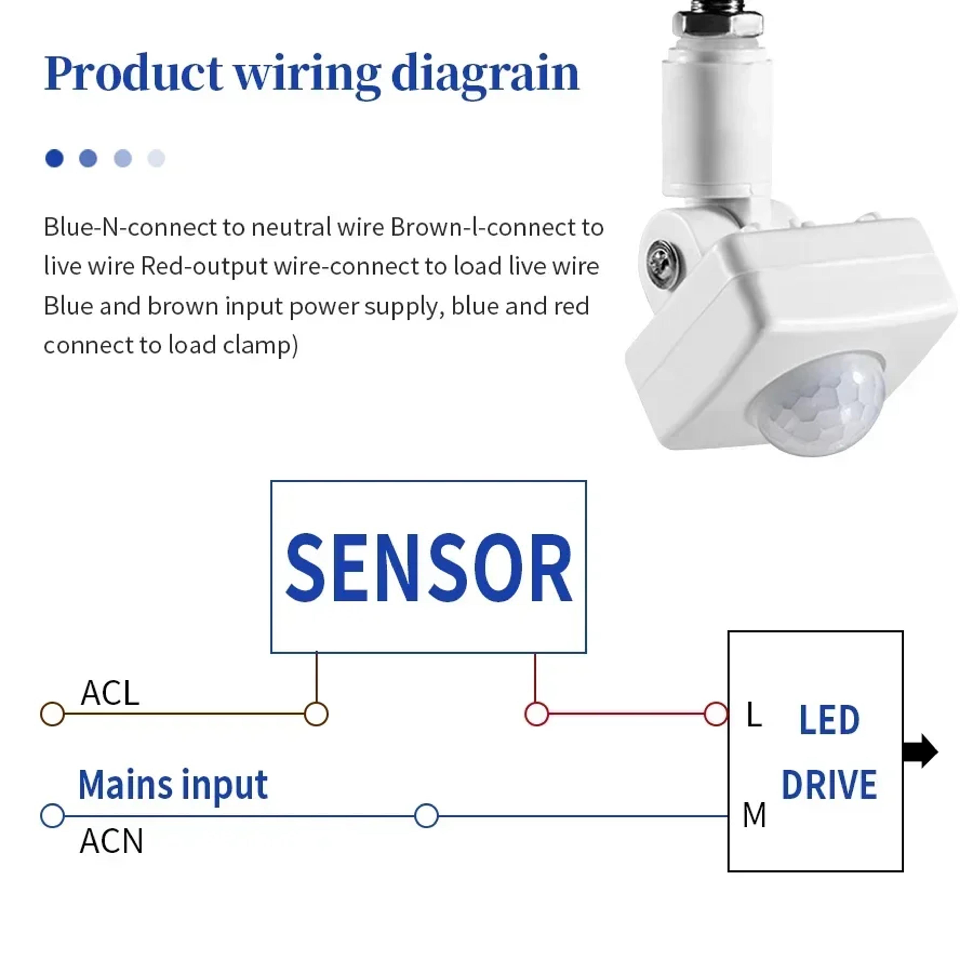 Human Body Sensor Infrared Detector  Auto Dusk To Dawn Inductor Switch Adjustable Timer 6