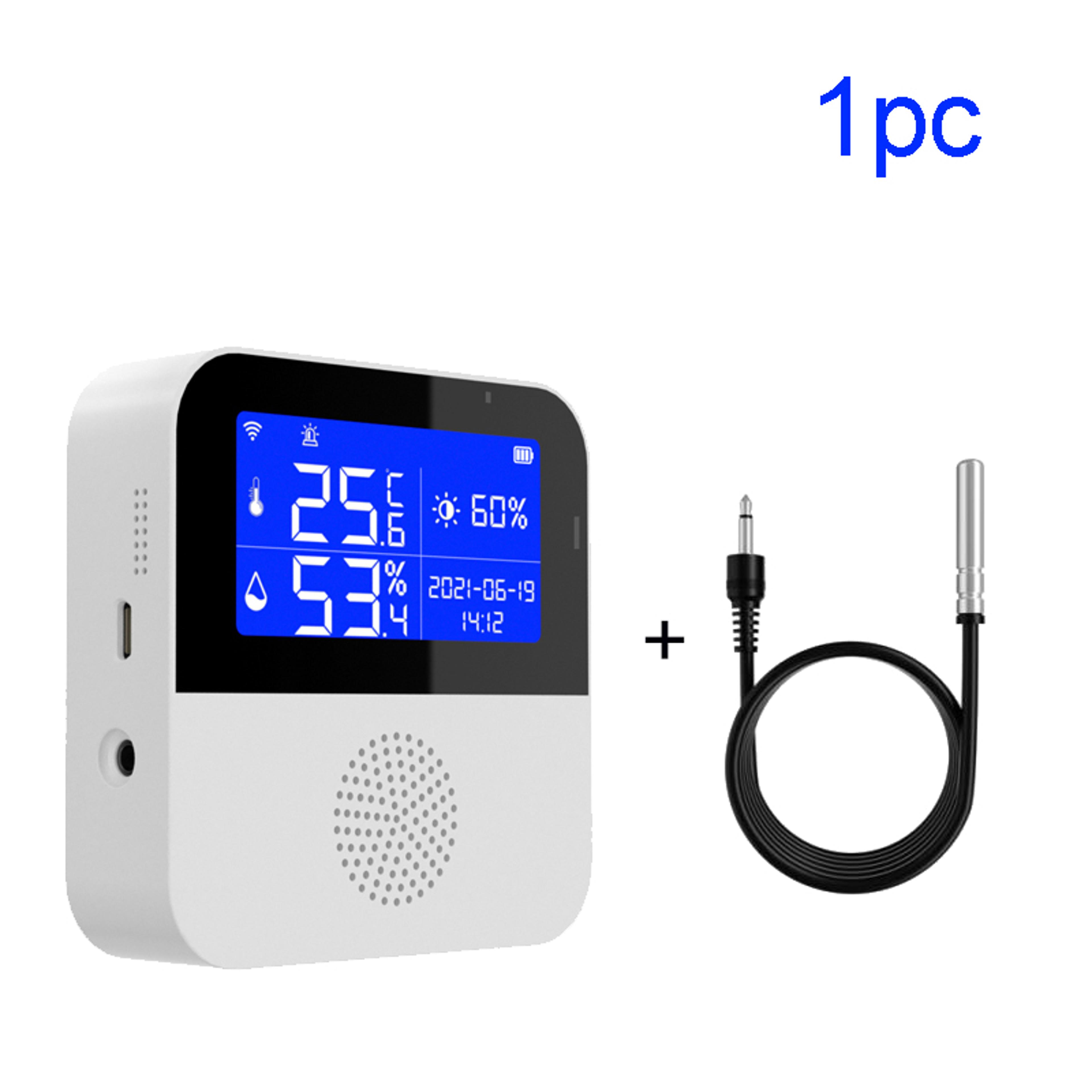 Smart WIFI Temperature And Humidity Sensor With LCD Display  Ideal Indoor Thermometer And Hygromete 6