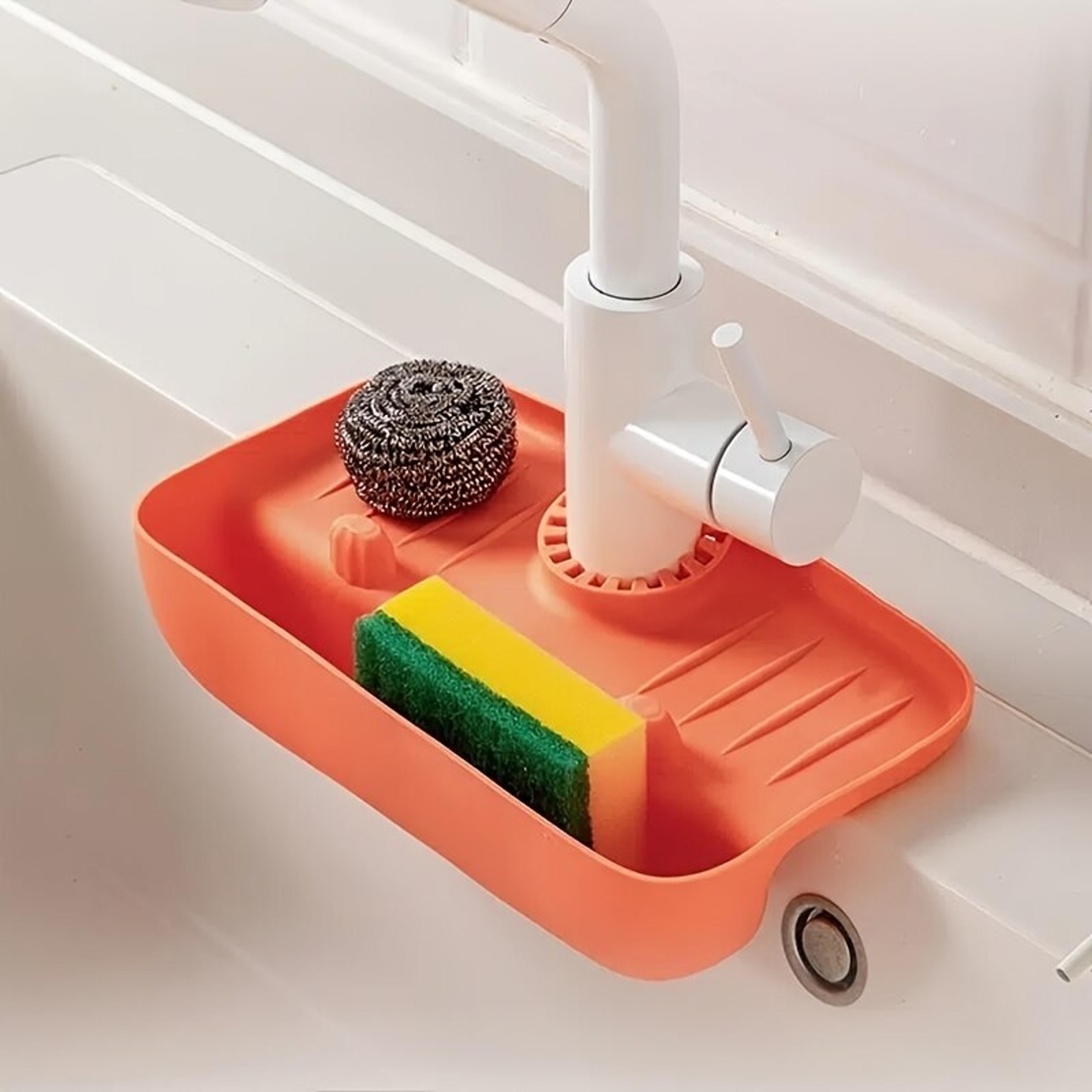 Silicone Sink Faucet Mat Splash Guard Kitchen Sink Organizer Water Catcher Pad 1