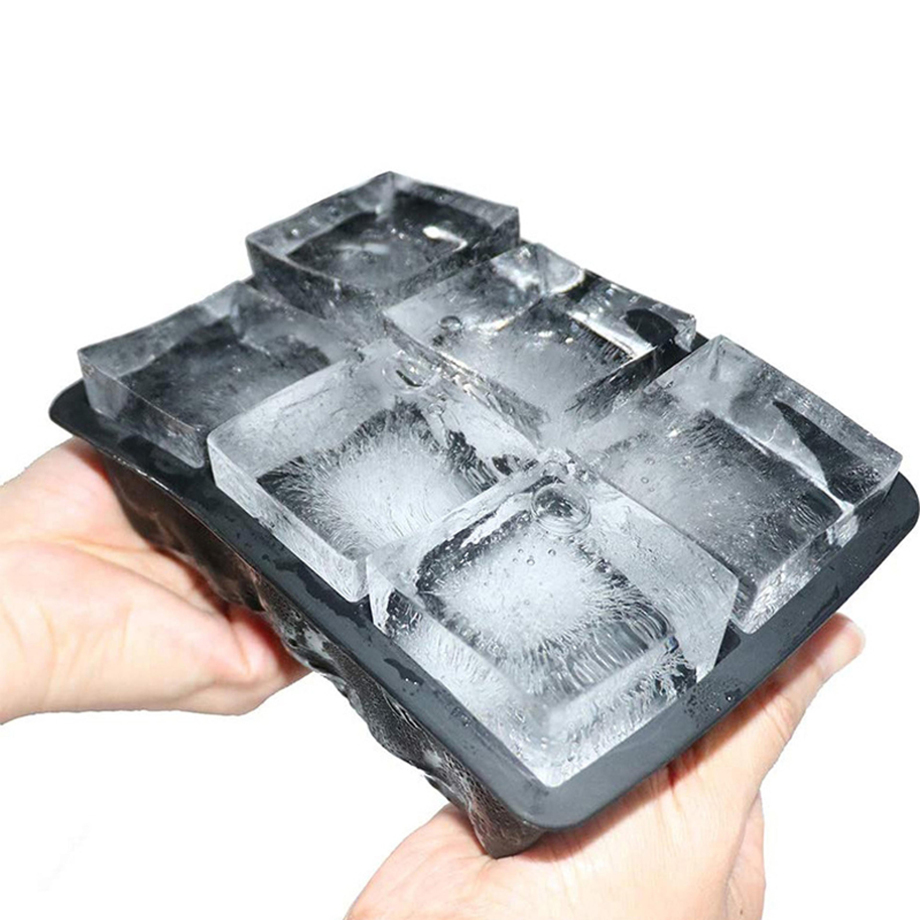 Large Silicone Ice Cube Tray For Bars  DIY Drinks  Big Square Ice Mold For Cocktails Wine  Party Us 1