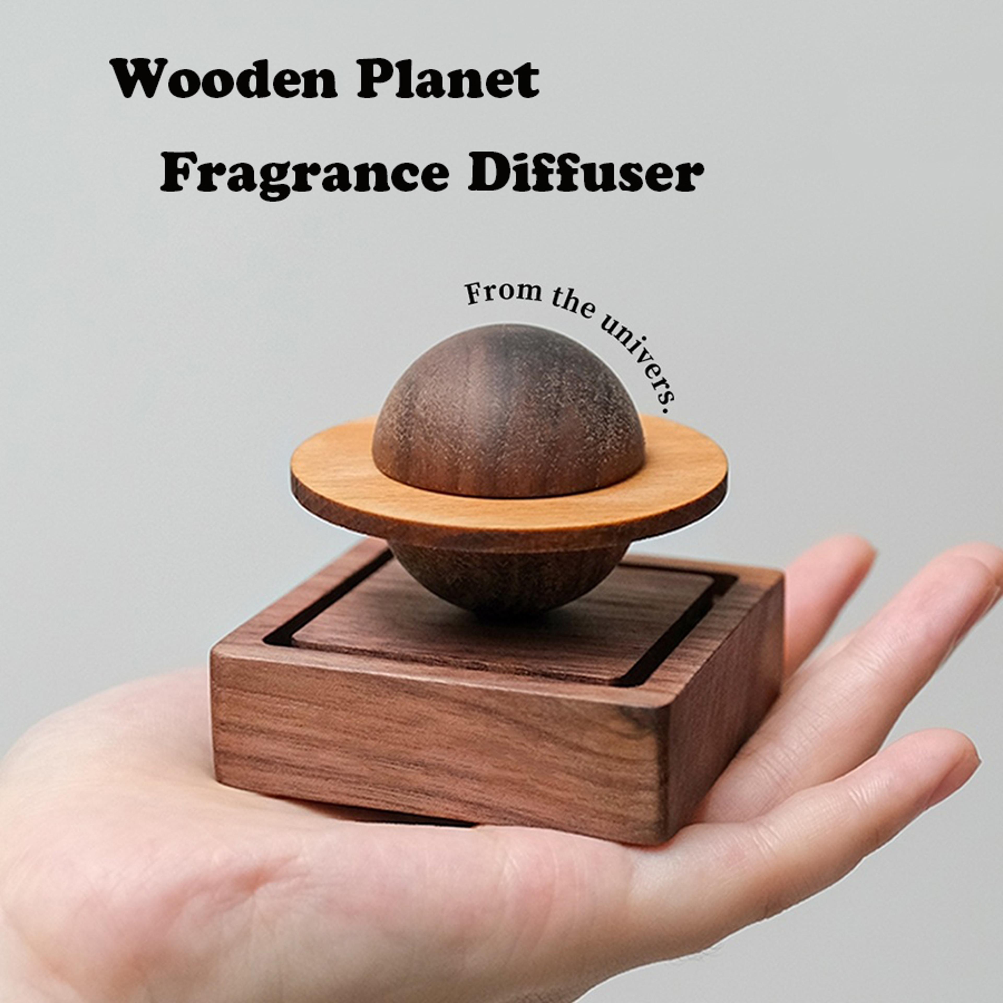 wooden jupiter diffuser  scented home decor & fresh air essential oil diffuser for dorms & gifts