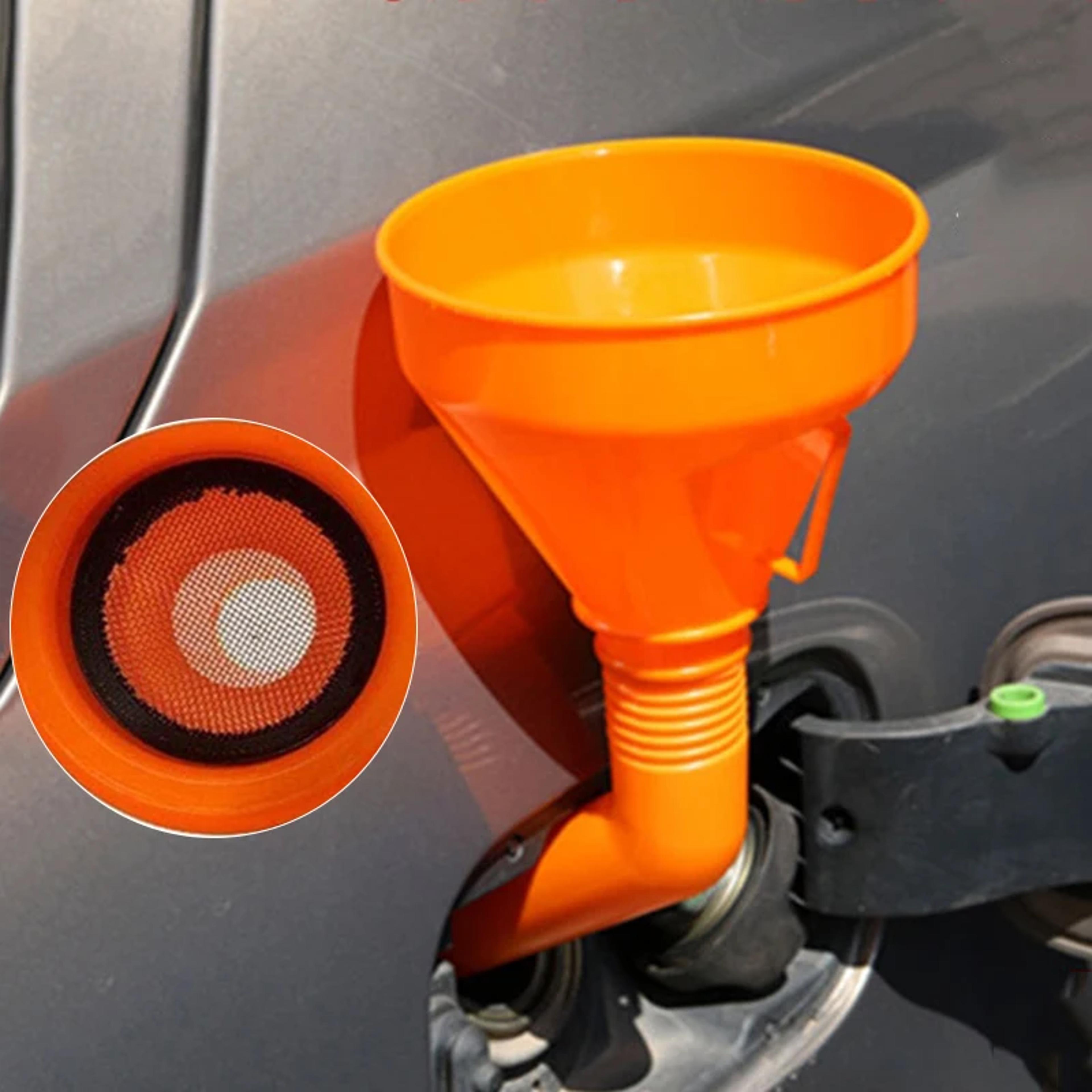refueling funnel with filter for motorcycles and cars gasoline & engine oil filling tool with long spout for easy