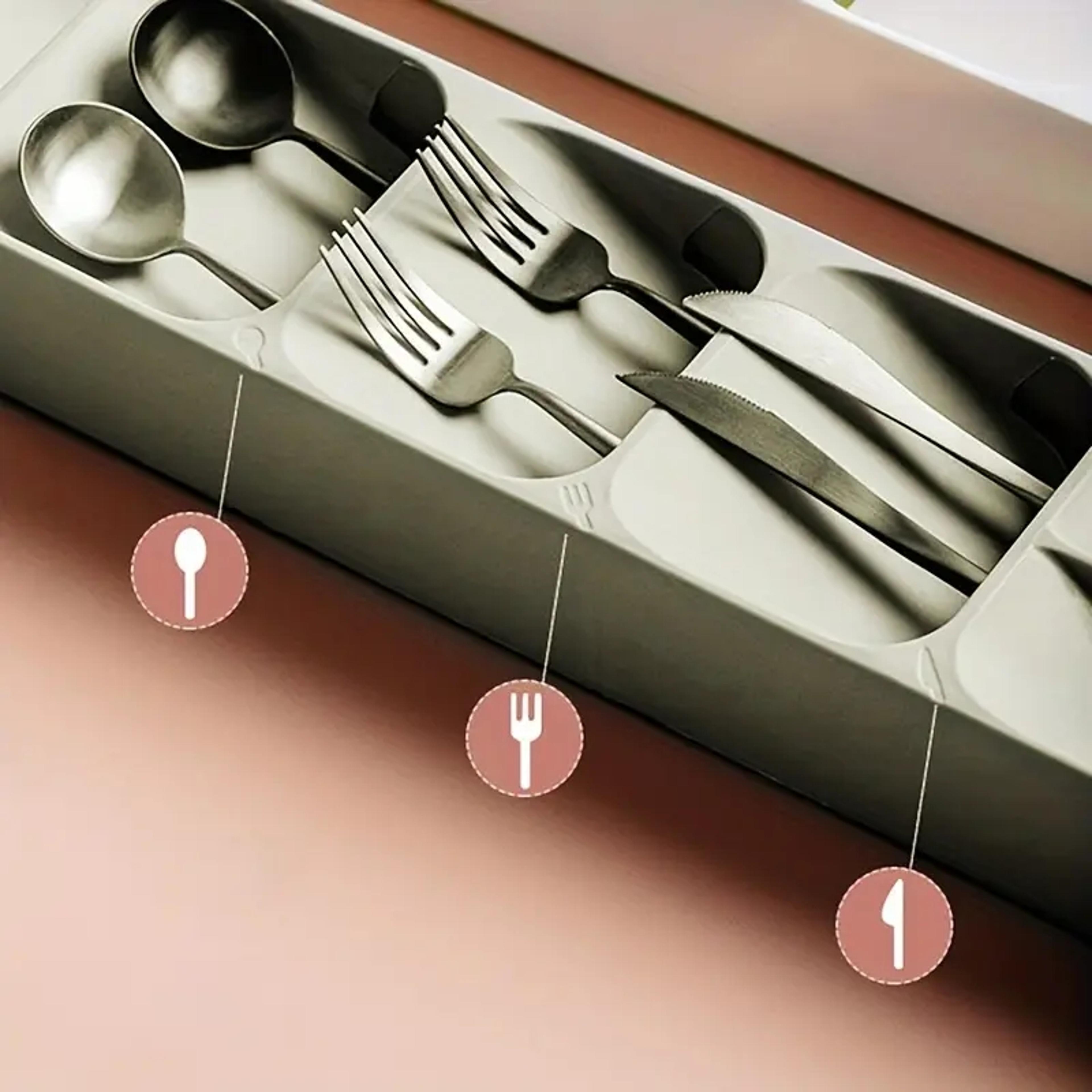 Multipurpose Cutlery Storage Tray  Compartmentalized Organizer For Kitchen Drawers 3