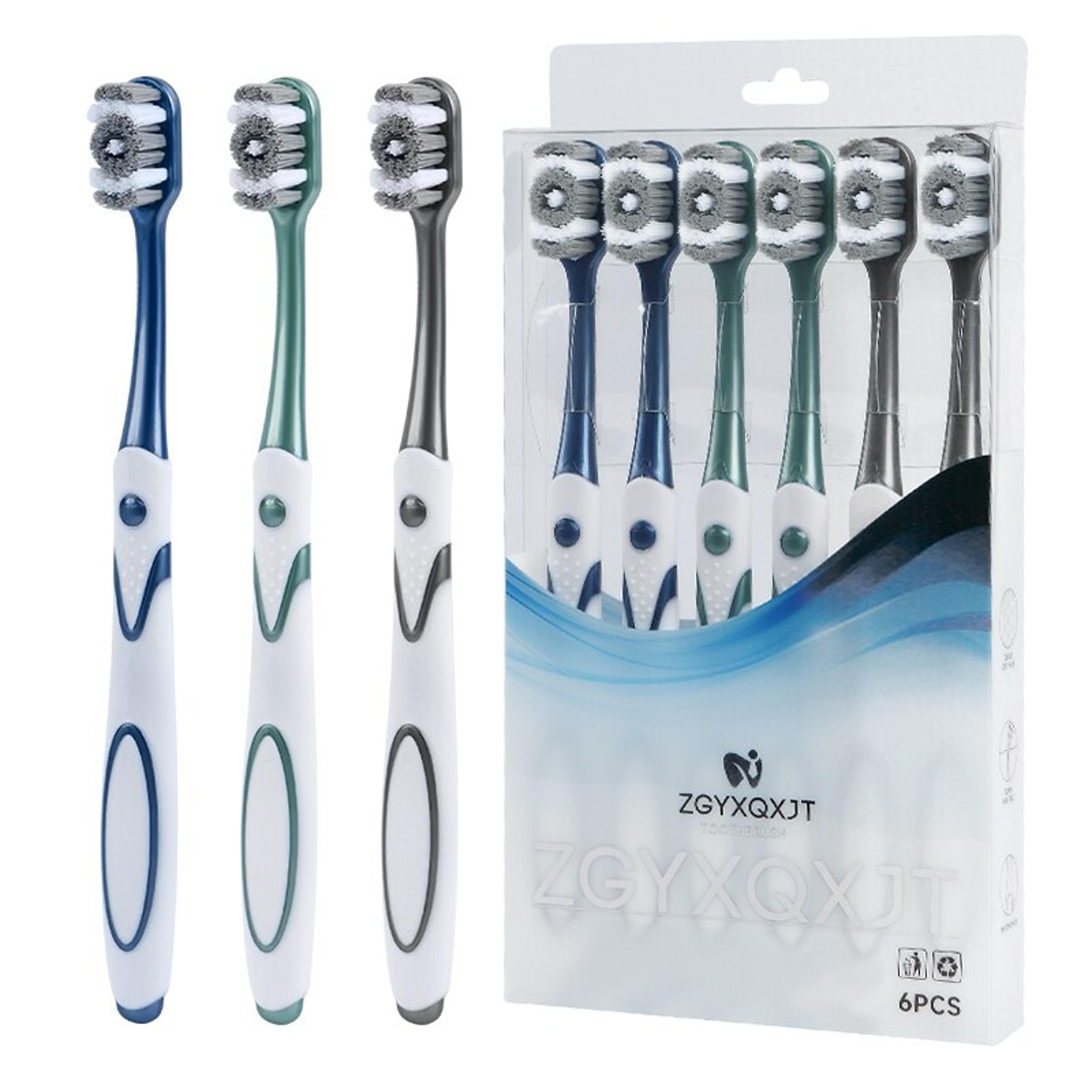 medium-hard bristle toothbrush for adults professional mouth clean & teeth whitening brush for men
