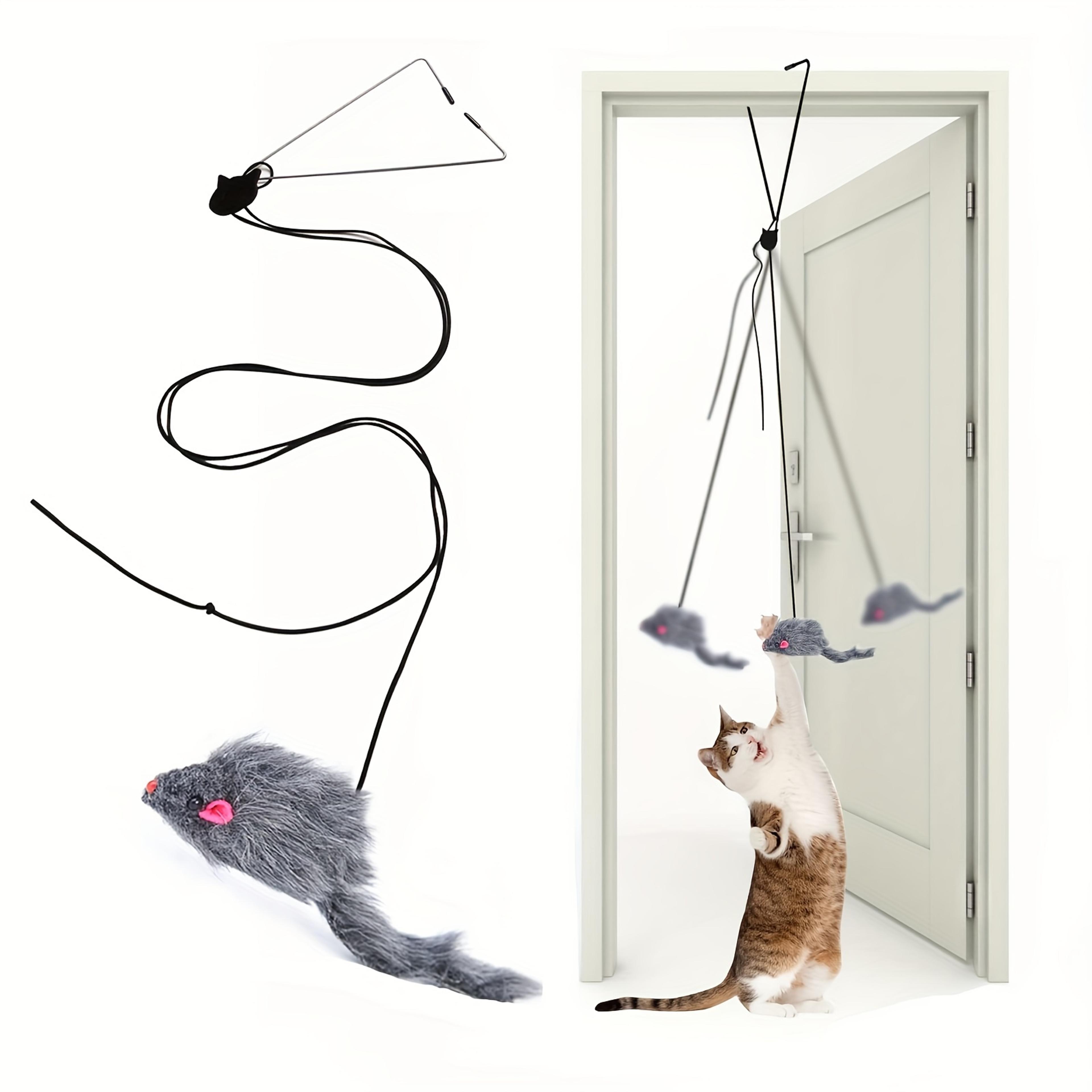 door hanging cat toy stress relieving hanging toy for cats, ideal for living room, kitten entertainment