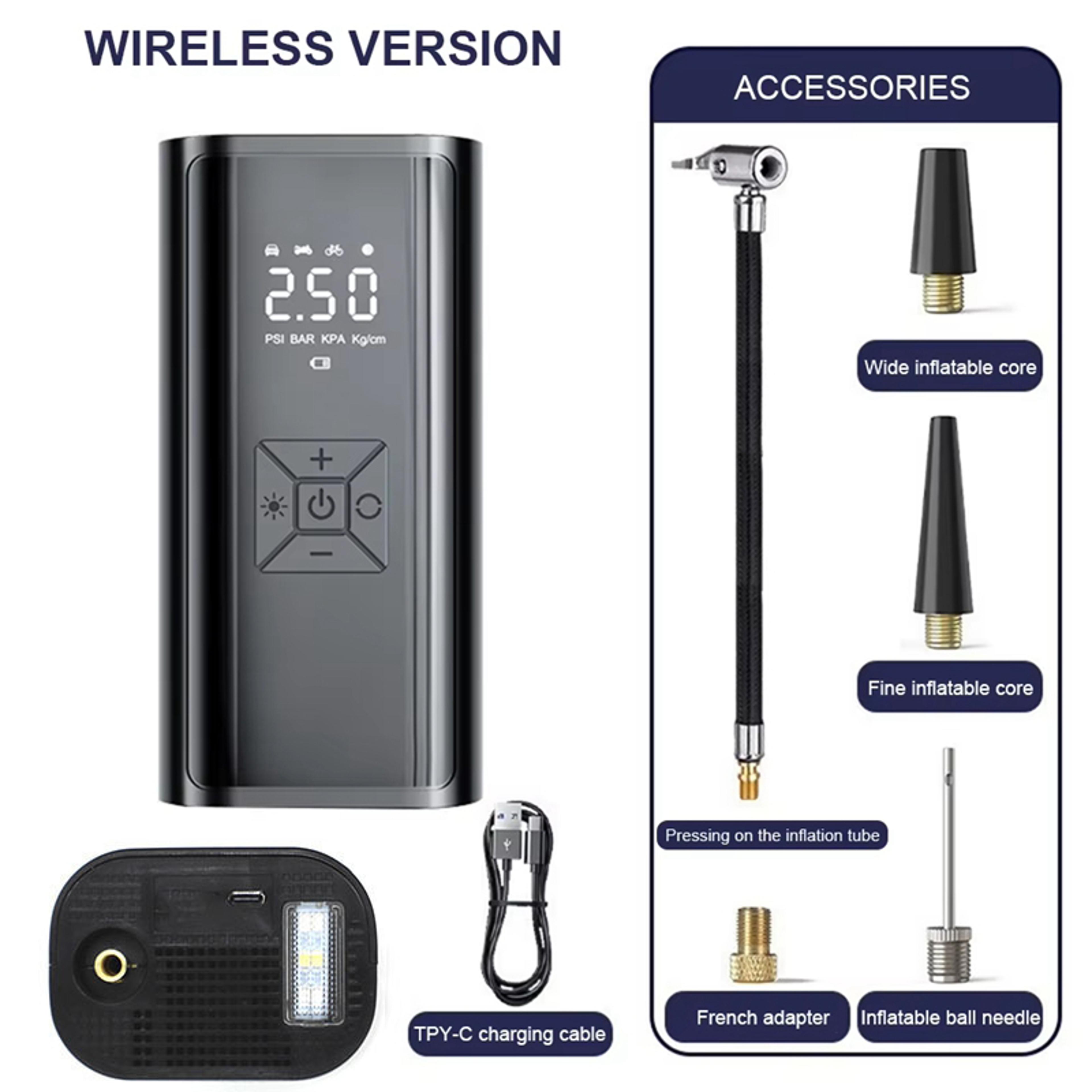 Wireless Car Air Compressor Electric Tire Inflator Pump For Motorcycle Bicycle Boat  Auto Tyre Infl 5