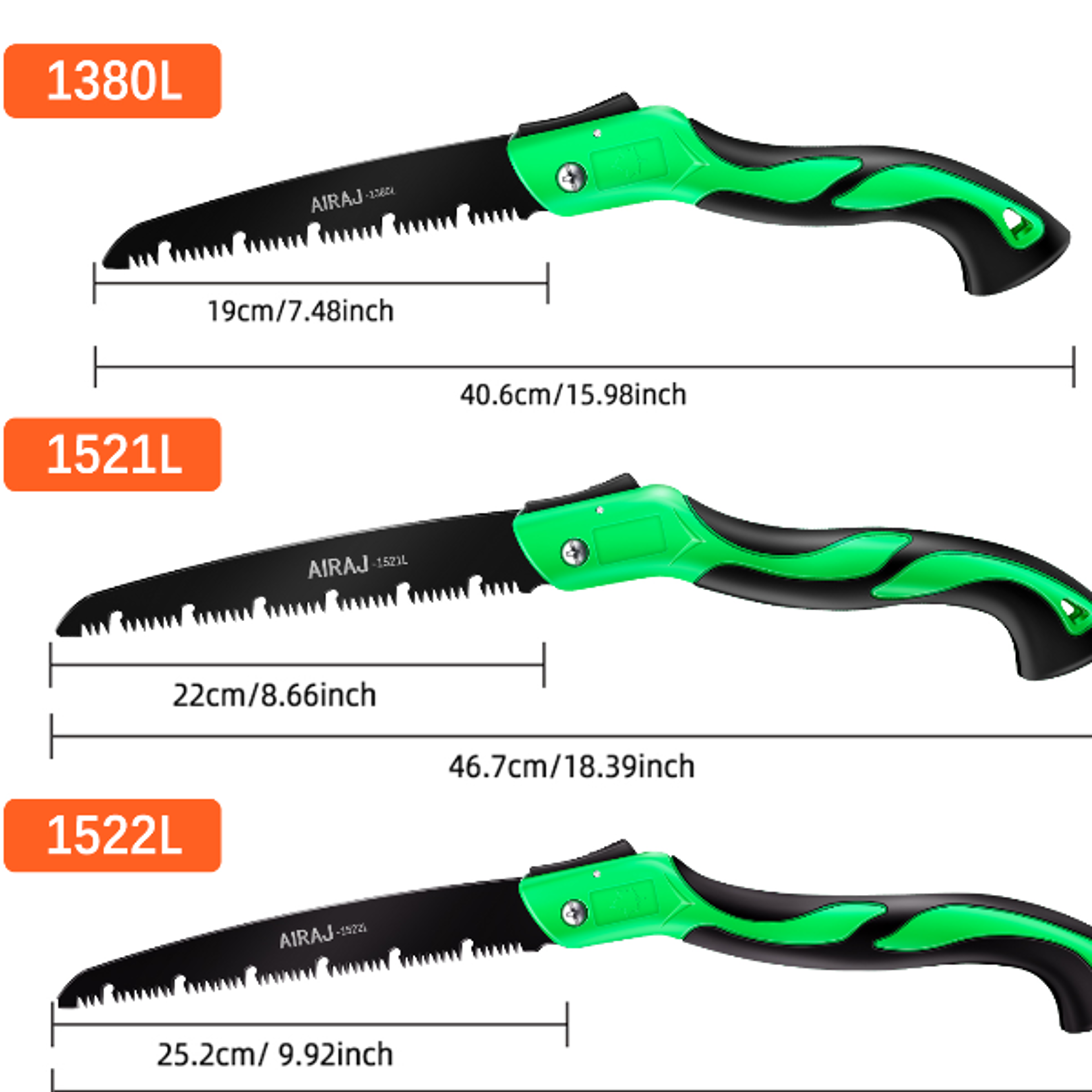 AIRAJ 1pc Extended Multifunctional Hand Saw Woodworking Portable Steel Saw Outdoor Tree And Campi