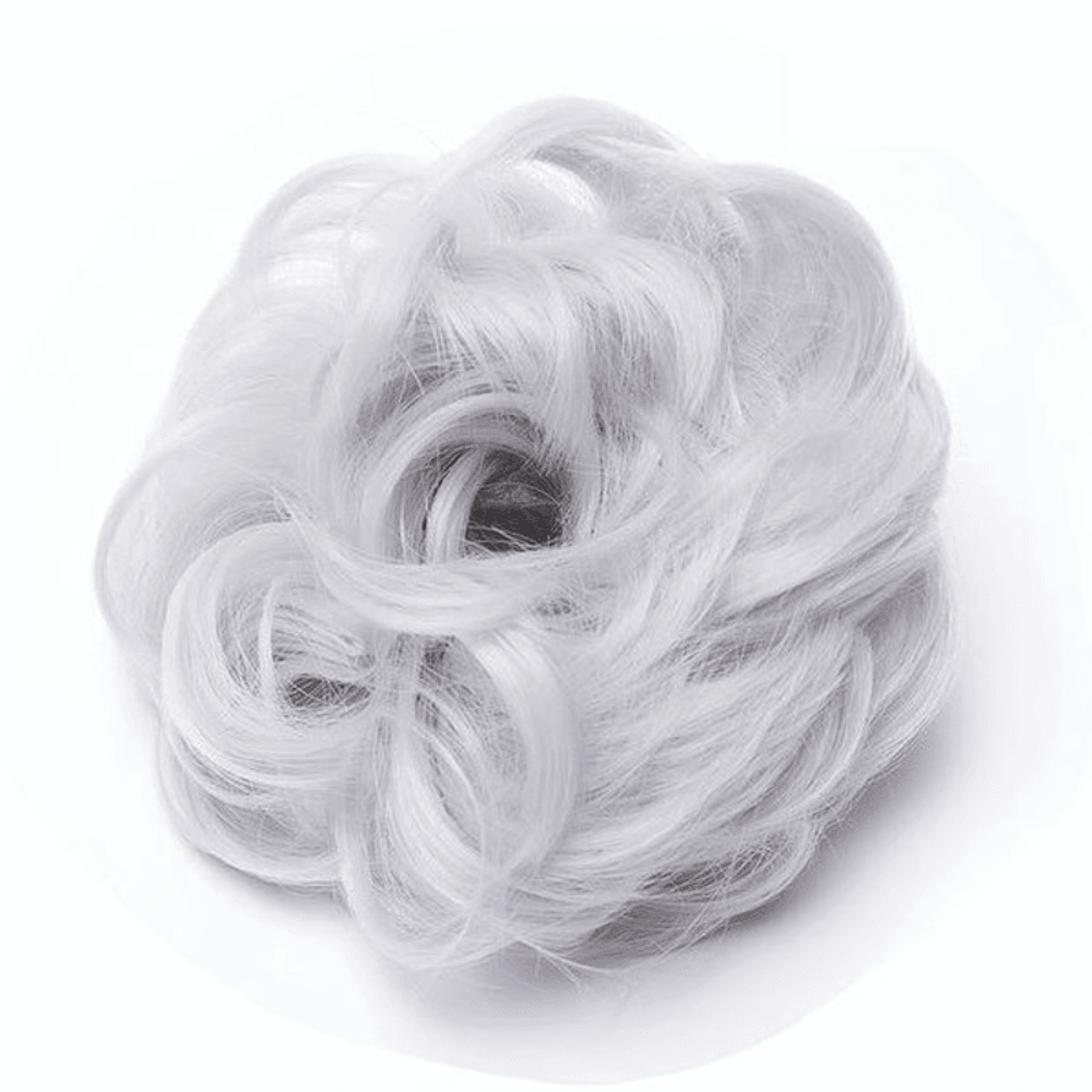 Rose Flower Bun Hair Scrunchie  Soft Elastic Hair Tie For Women  Girls 6