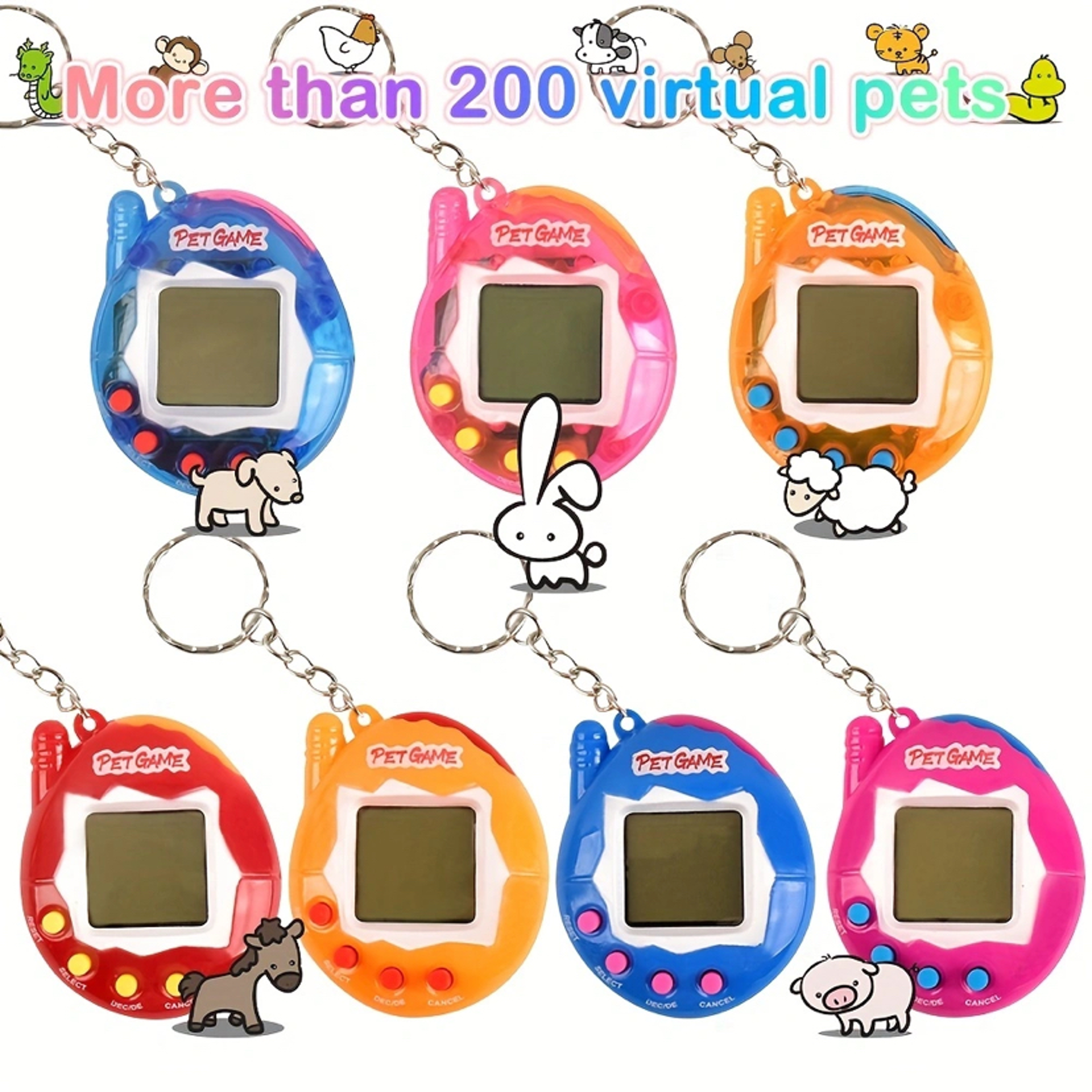 Pets In One Virtual Cyber Digital Nostalgic Toy Pixel Play Fun For All Ages 1