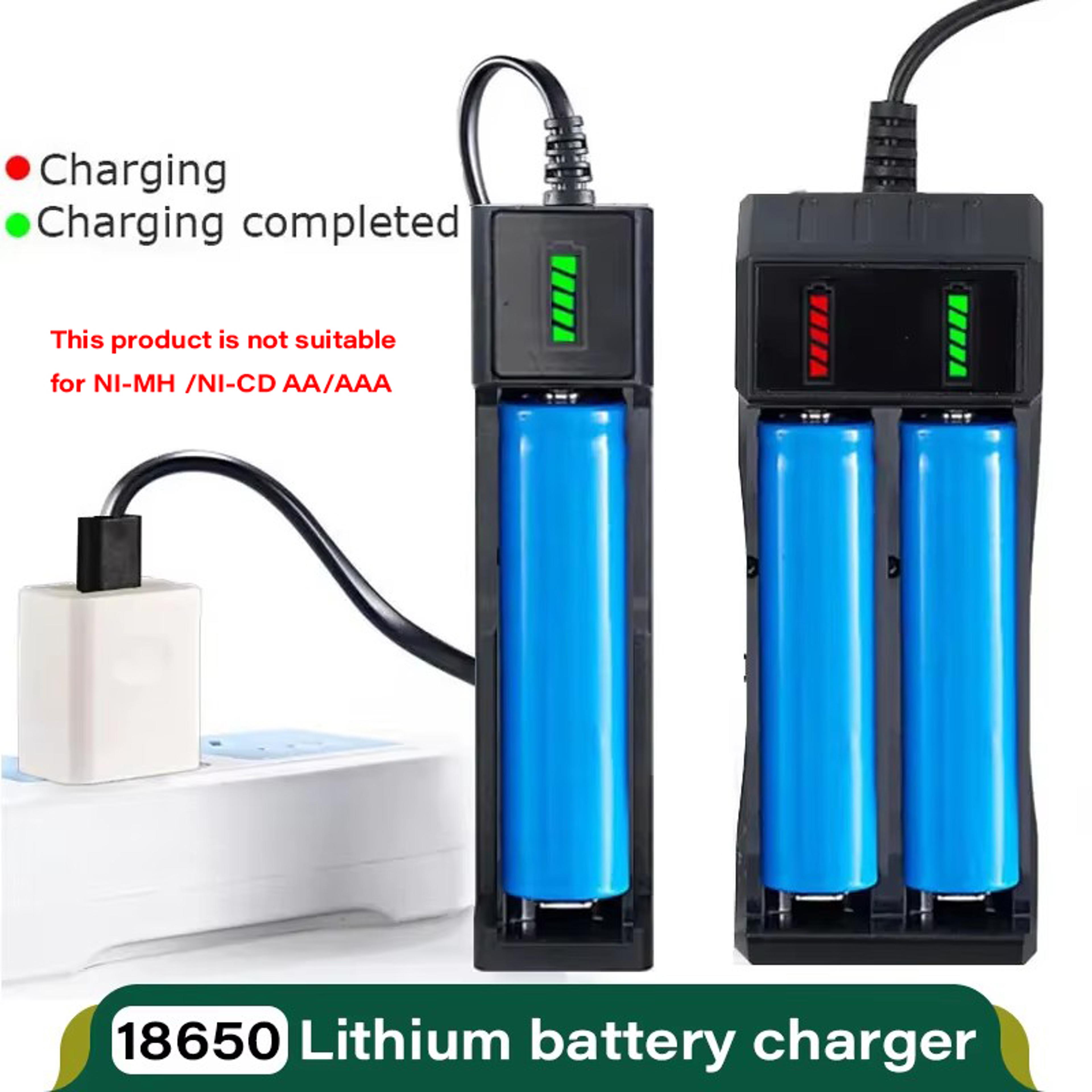 dual slot usb charging station for rechargeable lithium batteries fast & convenient