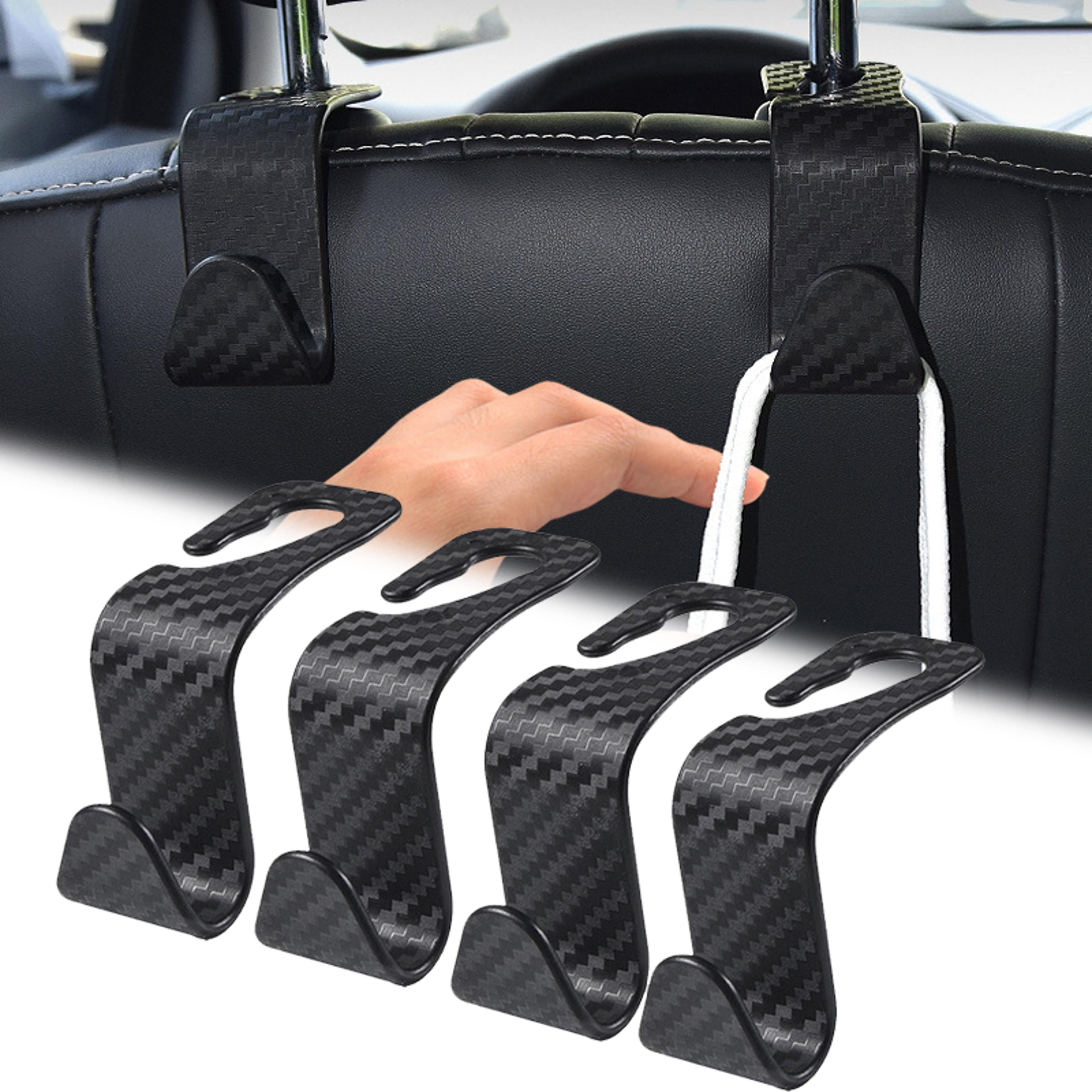 Carbon Fibre Headrest Hook For Car  Auto Back Seat Organizer Handbag Holder  Clothes Bracket 0
