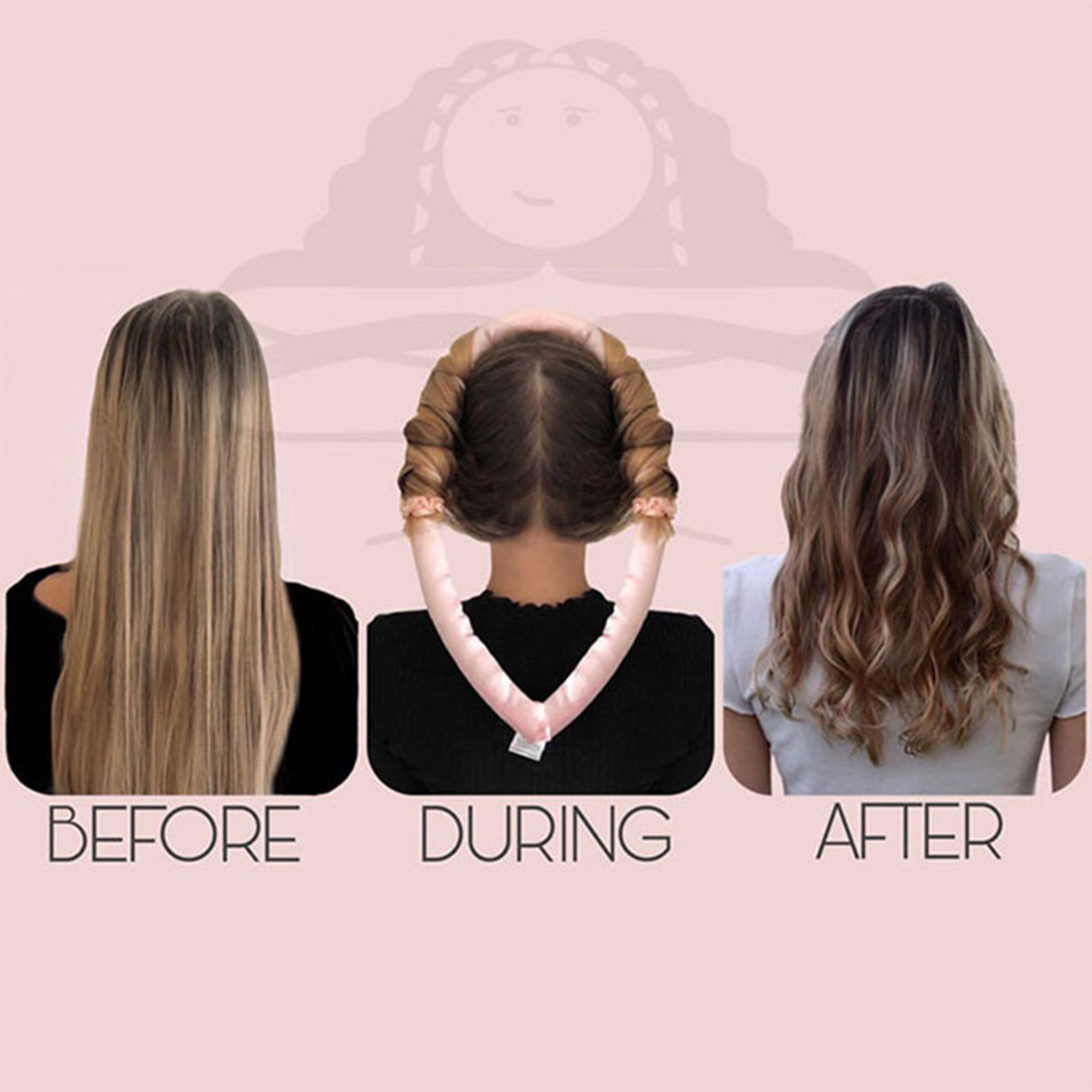 Heatless Curling Rod Headband For Soft Shiny Hair Curls  No Heat Curling Tool For Effortless Stylin 4