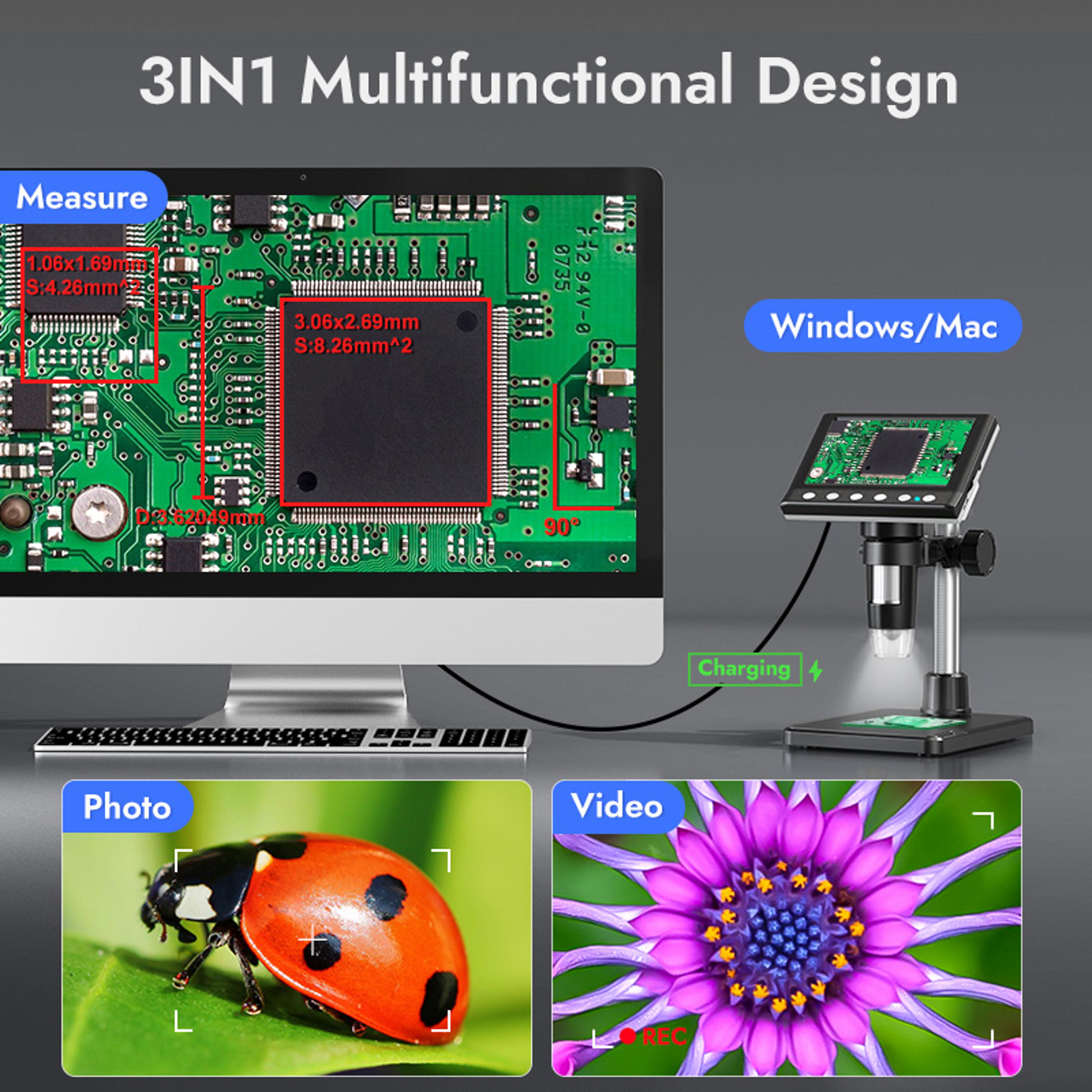 Coin Microscope Video Microscope For Adult Soldering Compact HighResolution And UserFriendly 3