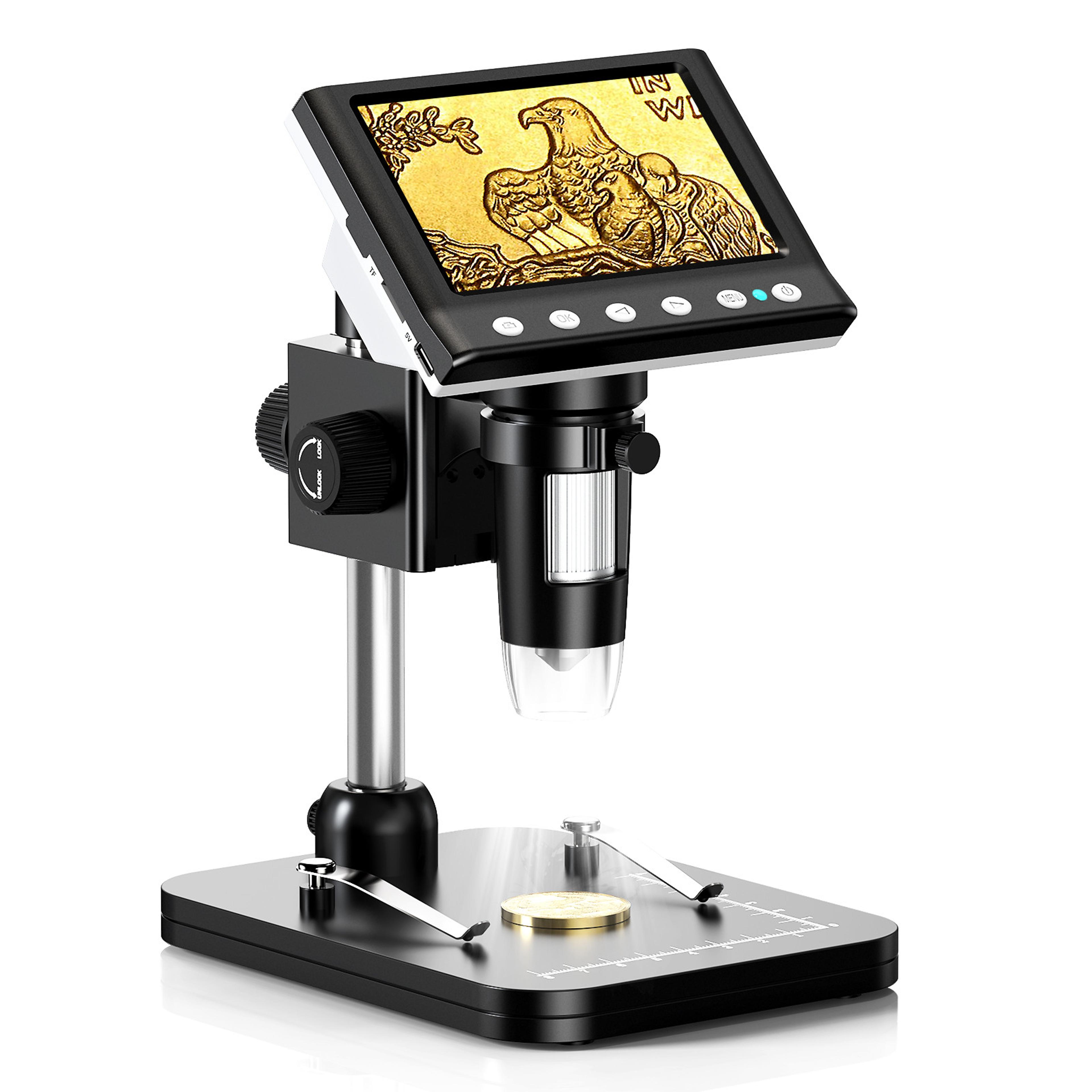 Coin Microscope Video Microscope For Adult Soldering Compact HighResolution And UserFriendly 6