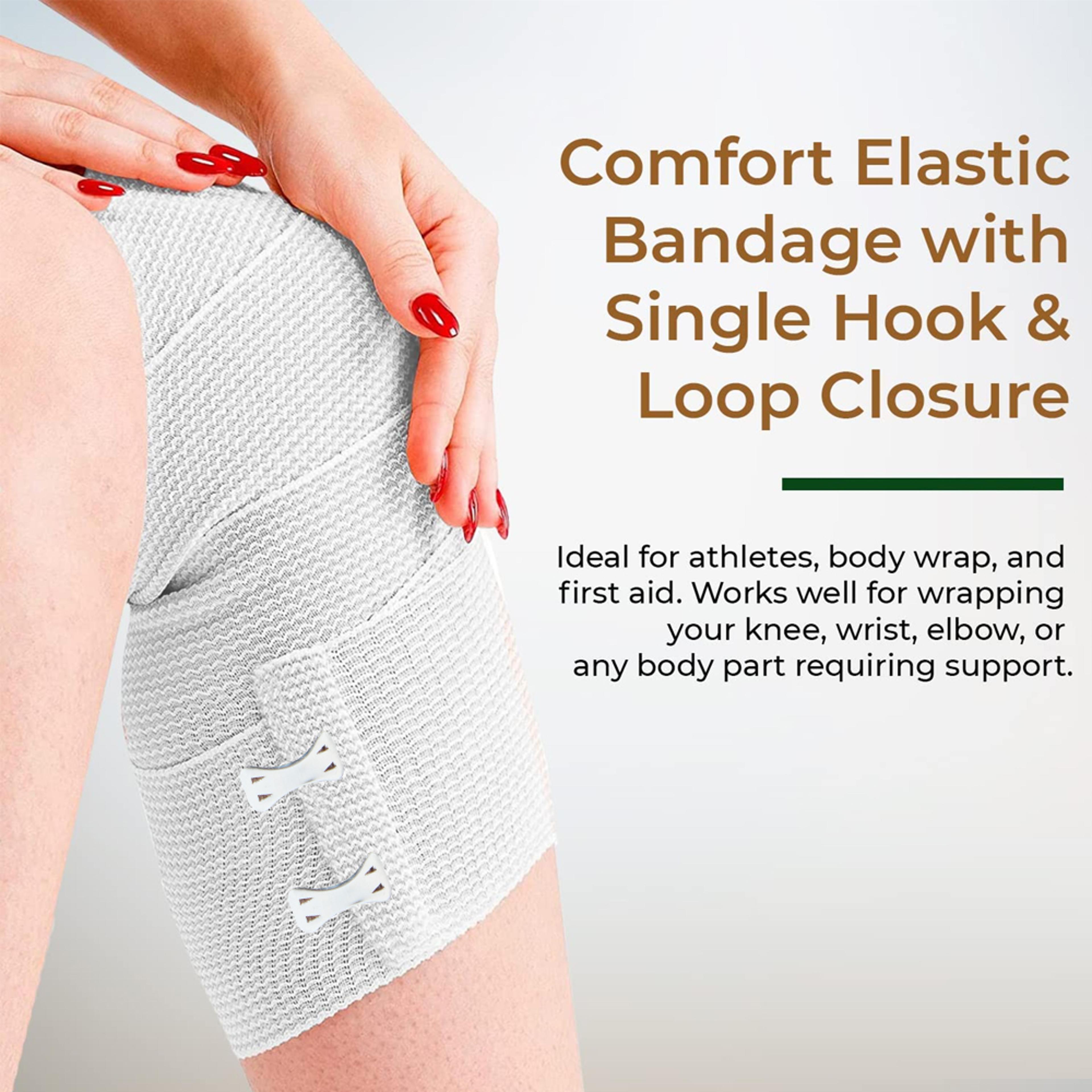 Elastic Compression Bandage Wrap For Sports Injuries  Ideal For Sprains Calf Ankle And Foot Support 4
