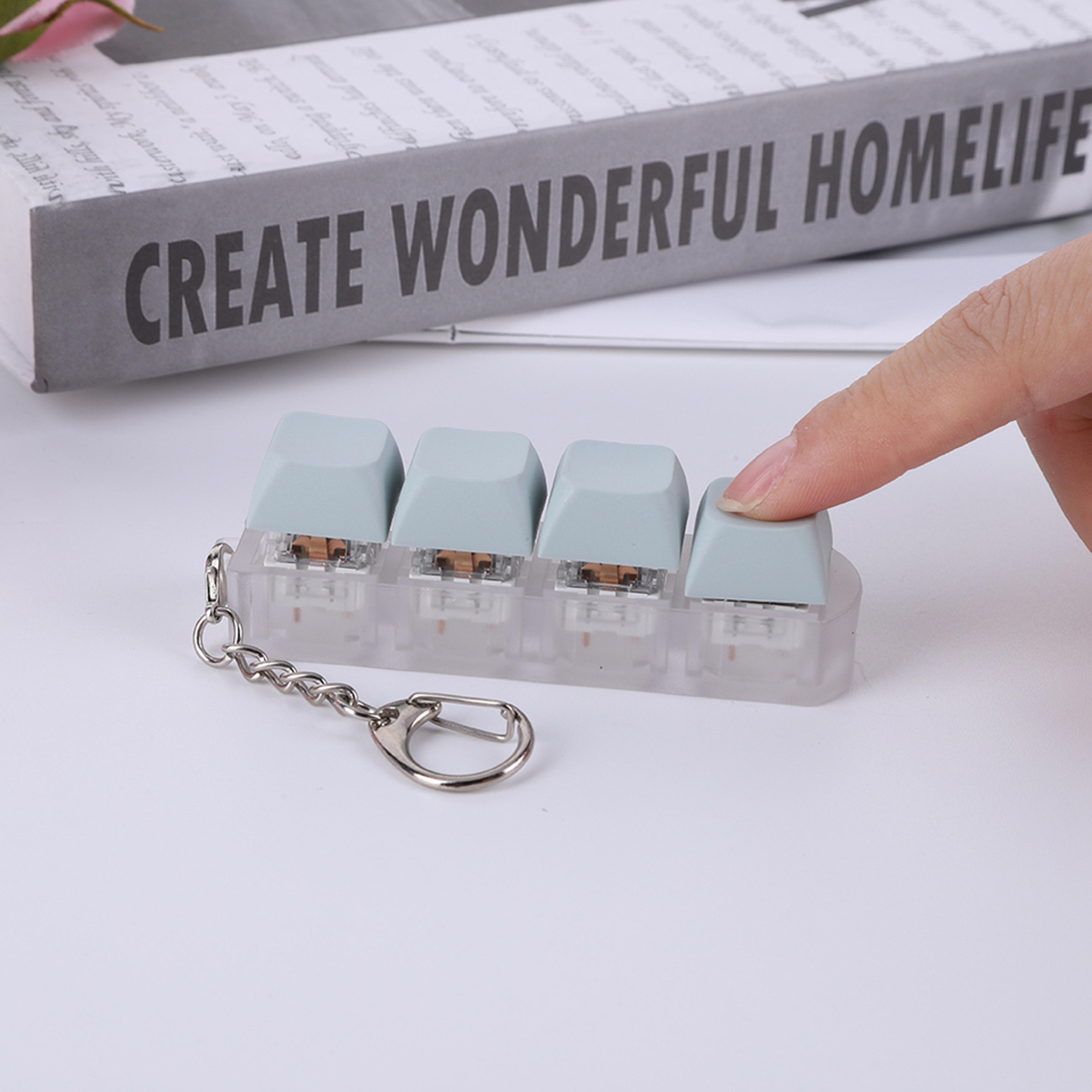 DIY Clicker Keycap Keychain  Stress Relief Toy For Kids  Adults 5