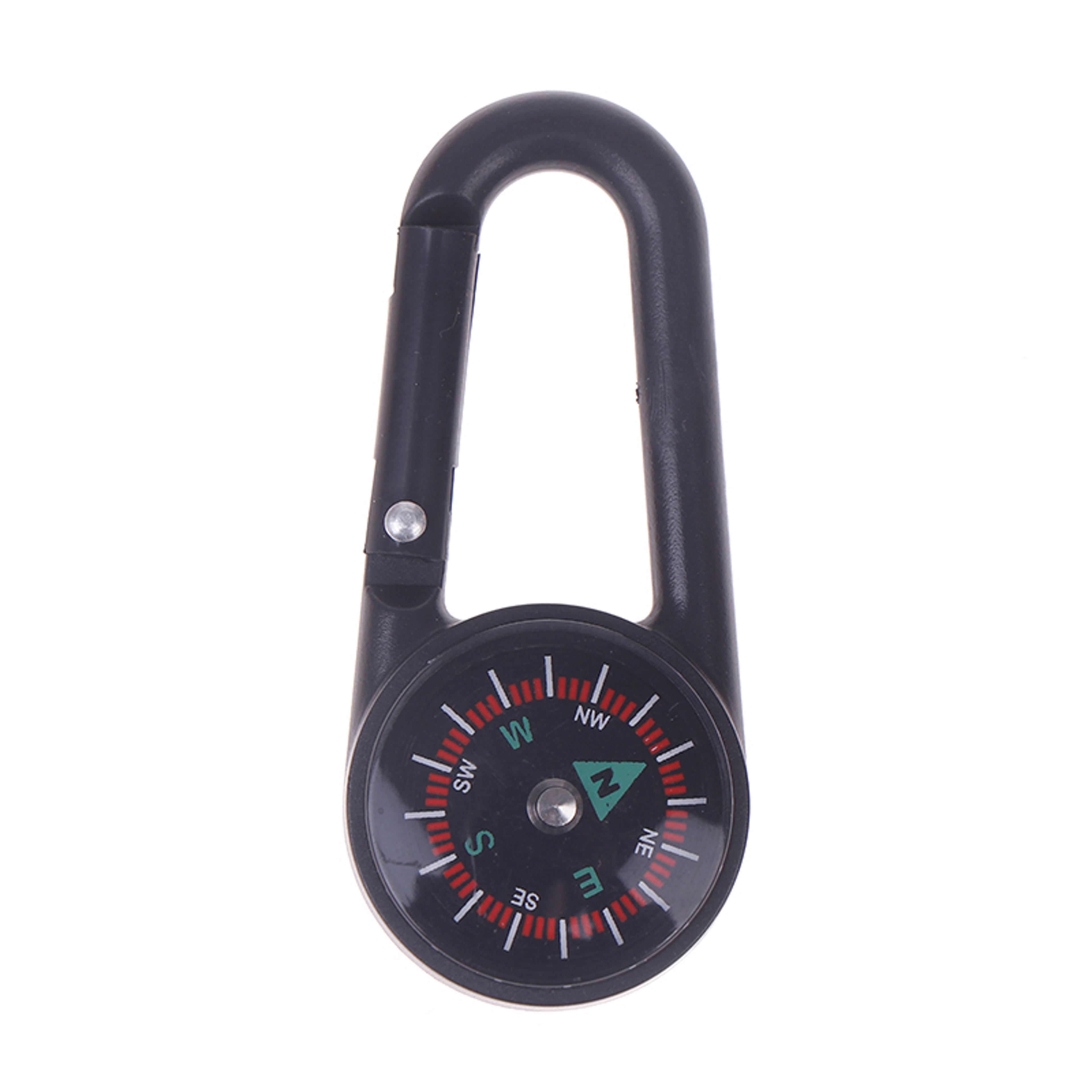 Outdoor Mini Compass Carabiner Keychain  Quick Release Buckle For Hiking Camping And Mountaineering 9