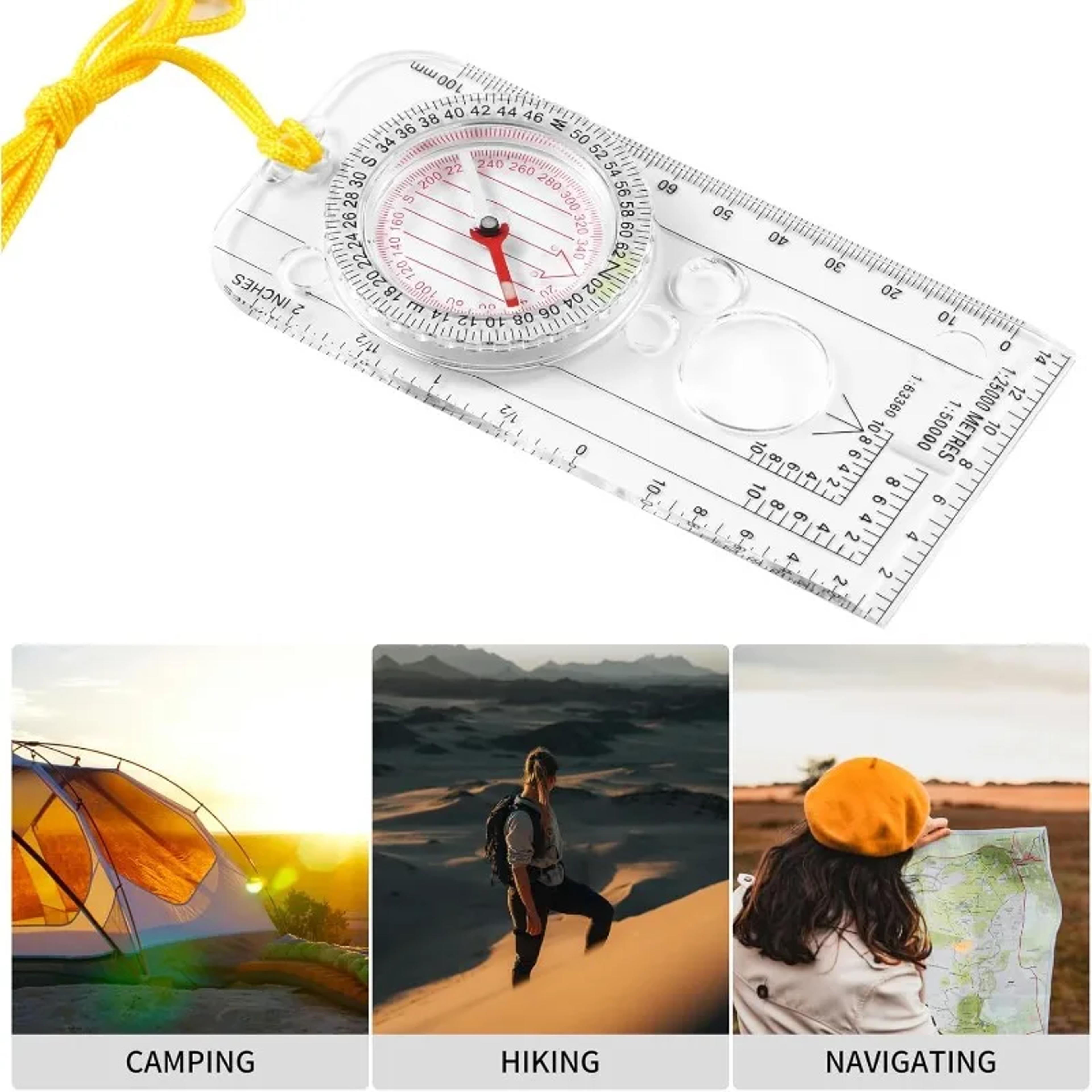 Multifunction Military Compass  Precision Outdoor Navigation Tool For Hiking Camping  Survival 5