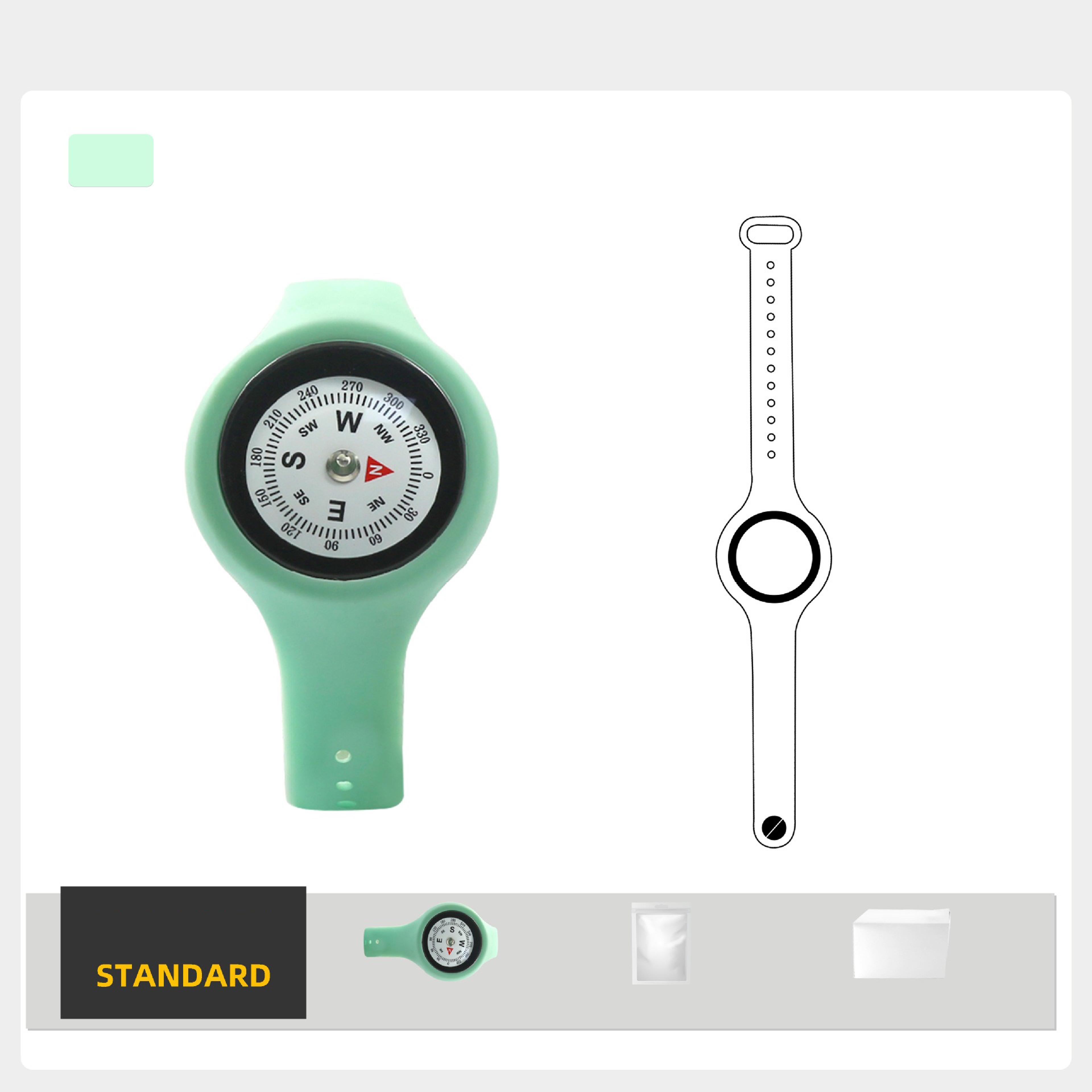 Wearable Wrist Compass For Hiking  Travel  Precision Fluid Damping Navigation Tool For Kids  Adults 9