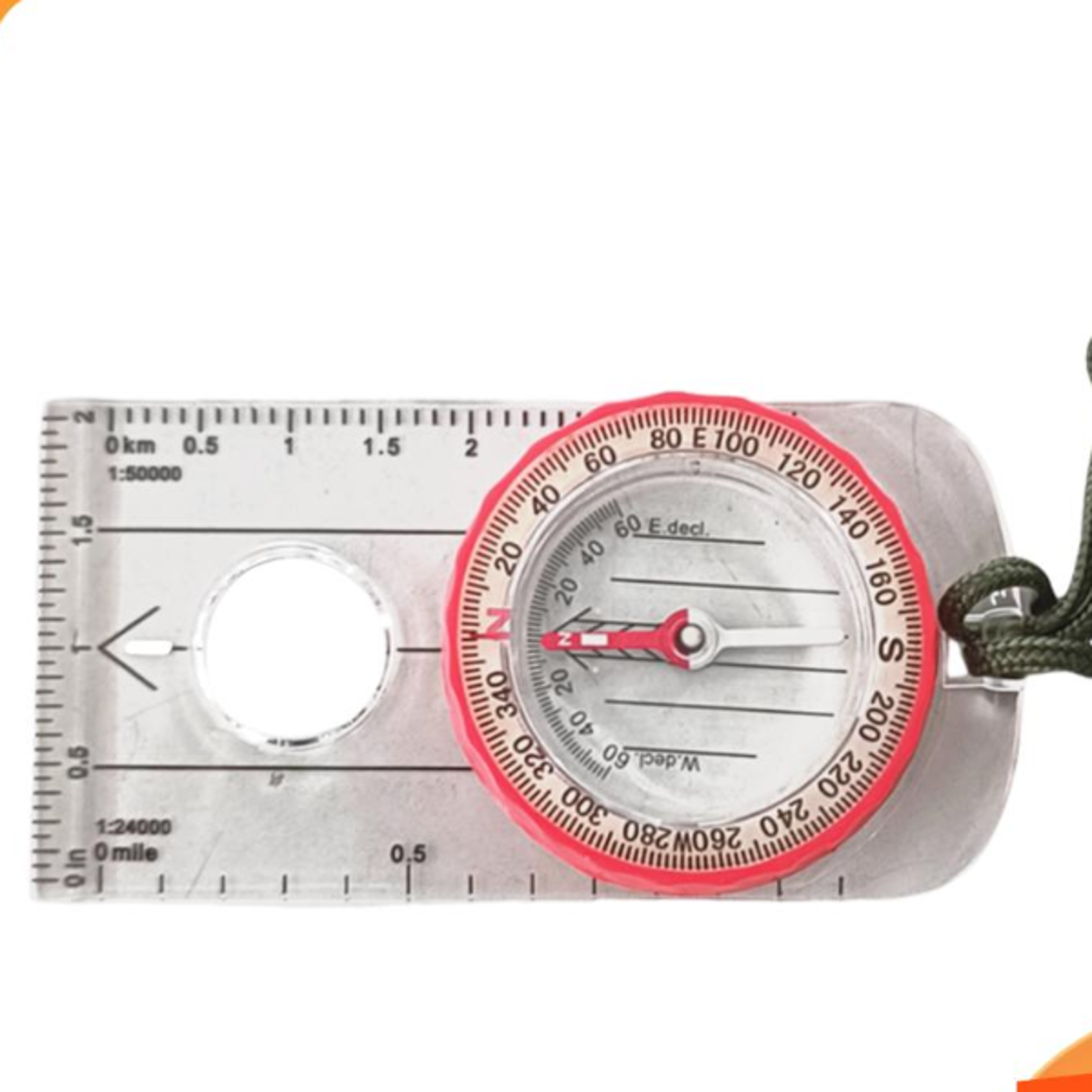 shockproof waterproof compass with magnifier for hiking & survival  high accuracy travel tool
