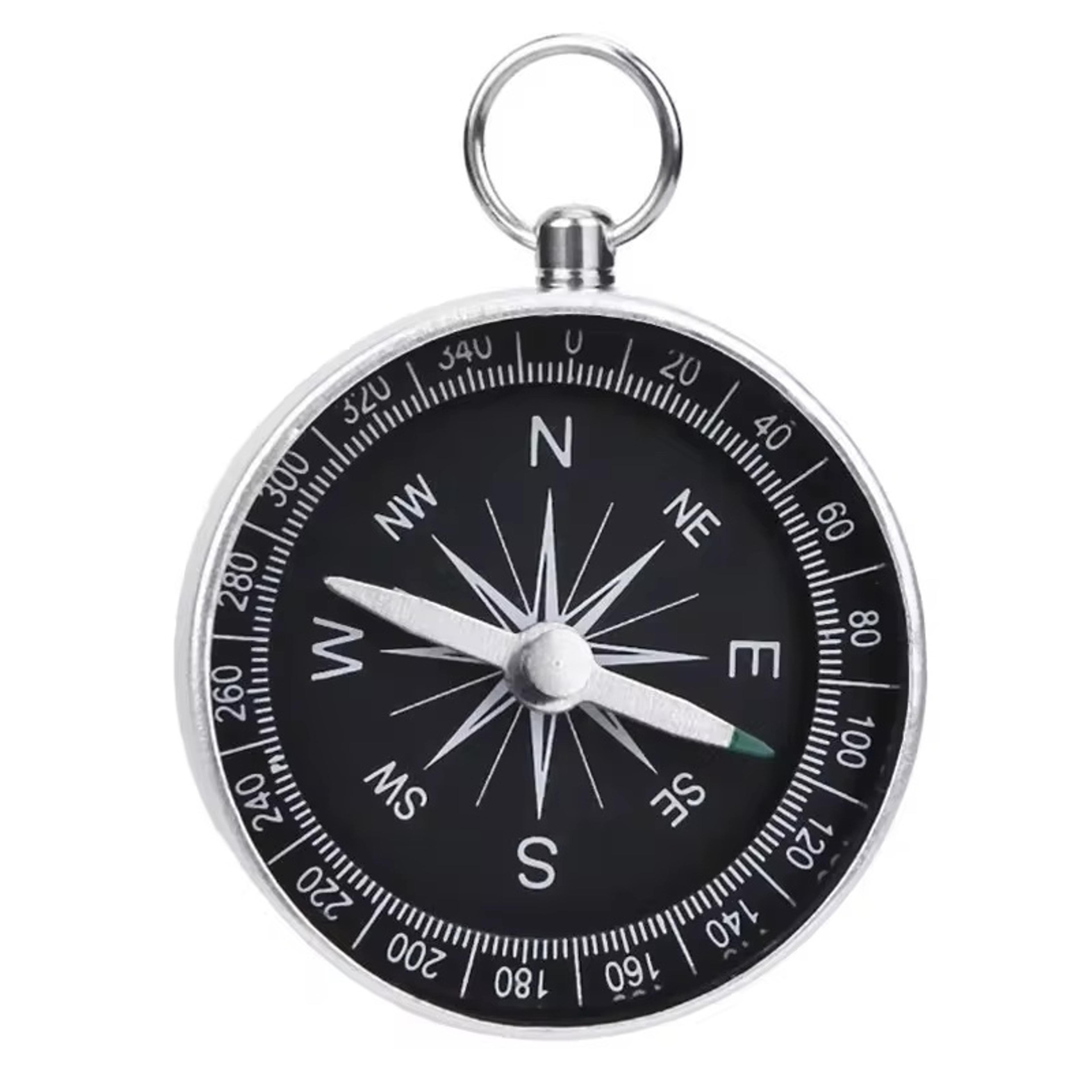 mini pocket compass keychain – portable aluminum alloy travel gift for outdoor adventures