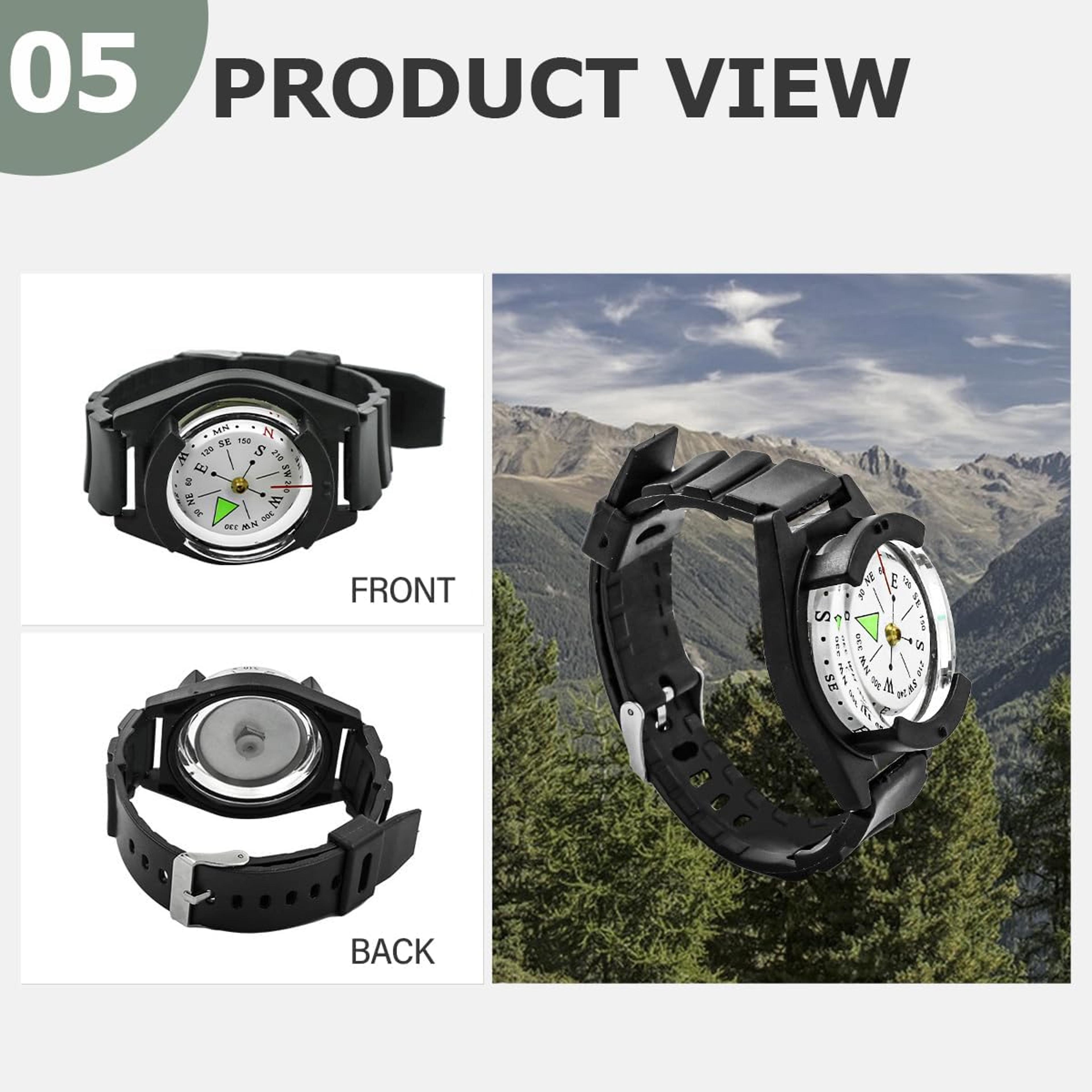 Waterproof WristMounted Compass  HandsFree Navigation For Hiking Camping  Outdoor Adventures 5
