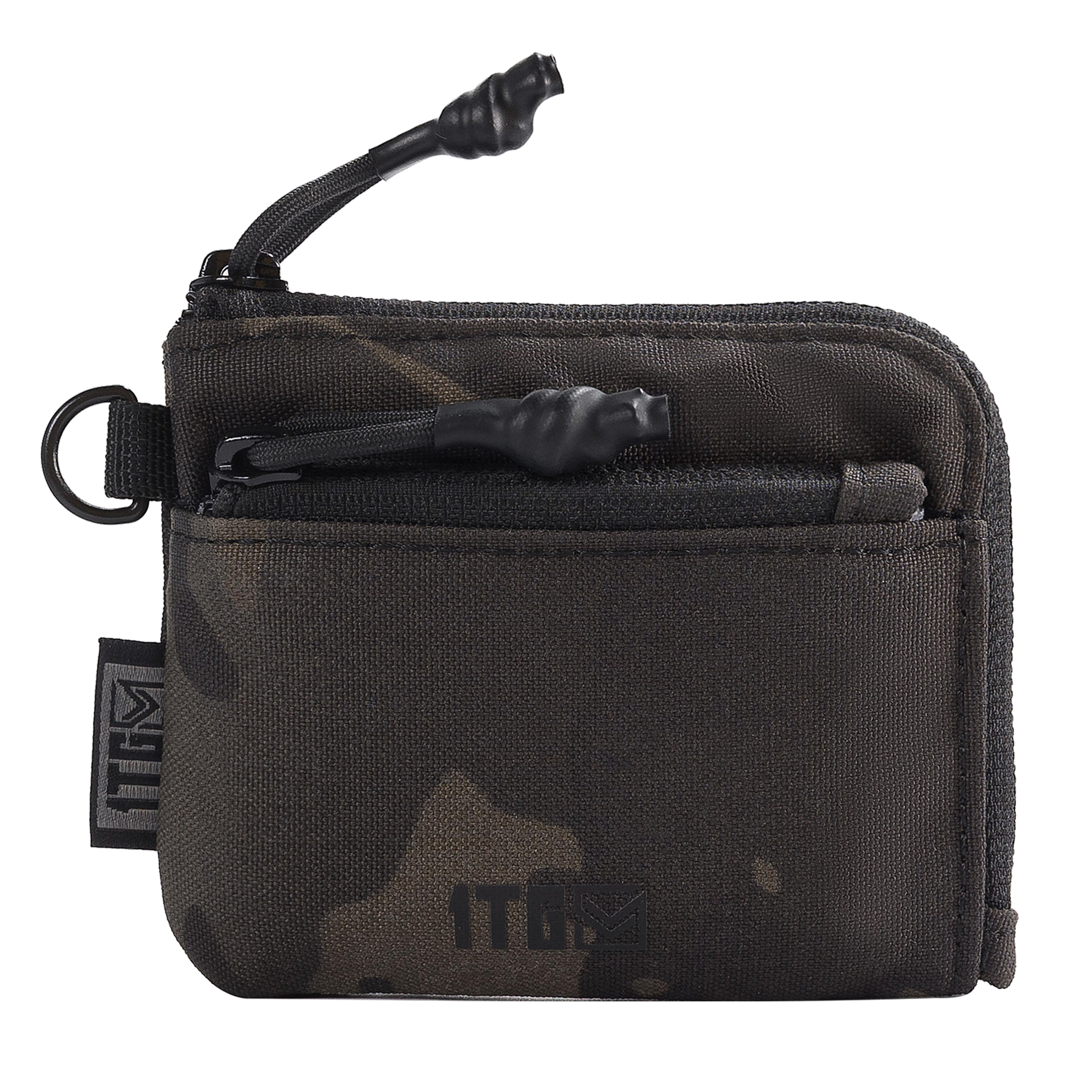 waterproof edc pouch compact mini wallet with zipper coin storage and keychain carry