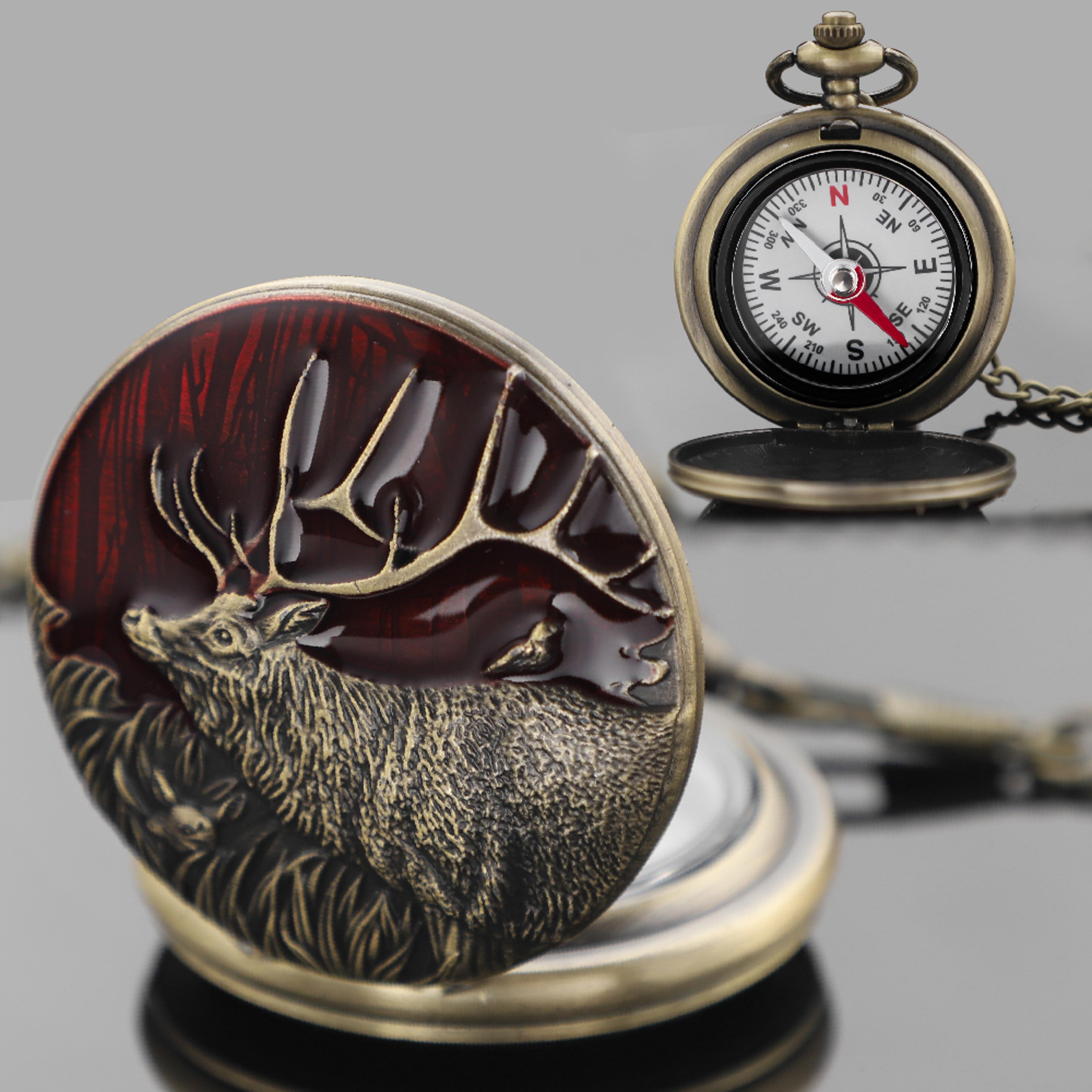 Vintage Pocket Compass For Hiking And Camping Portable Navigation Tool 1