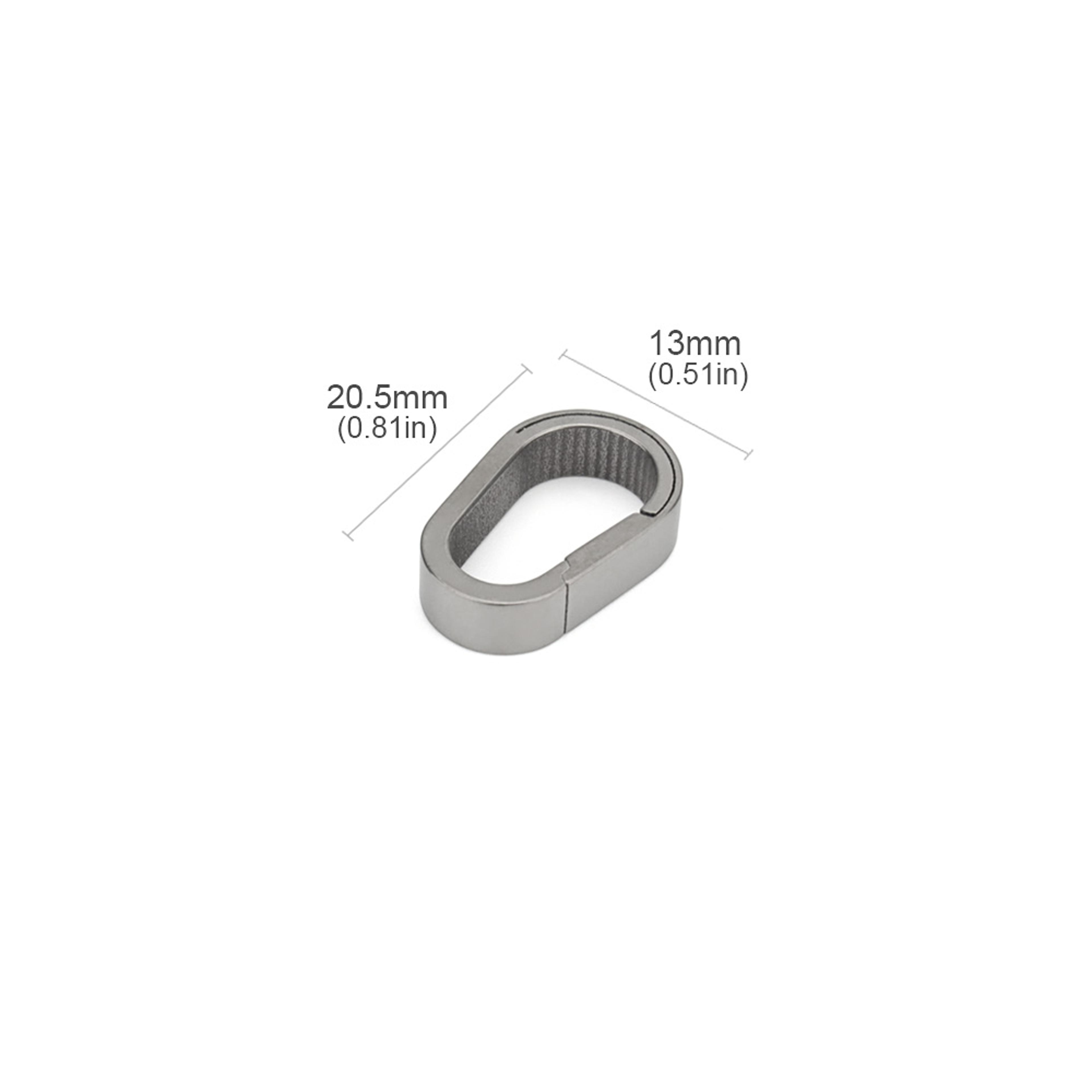 Titanium EDC Keychain Clip Mini Buckle Carabiner Lightweight Key Ring Tool 6