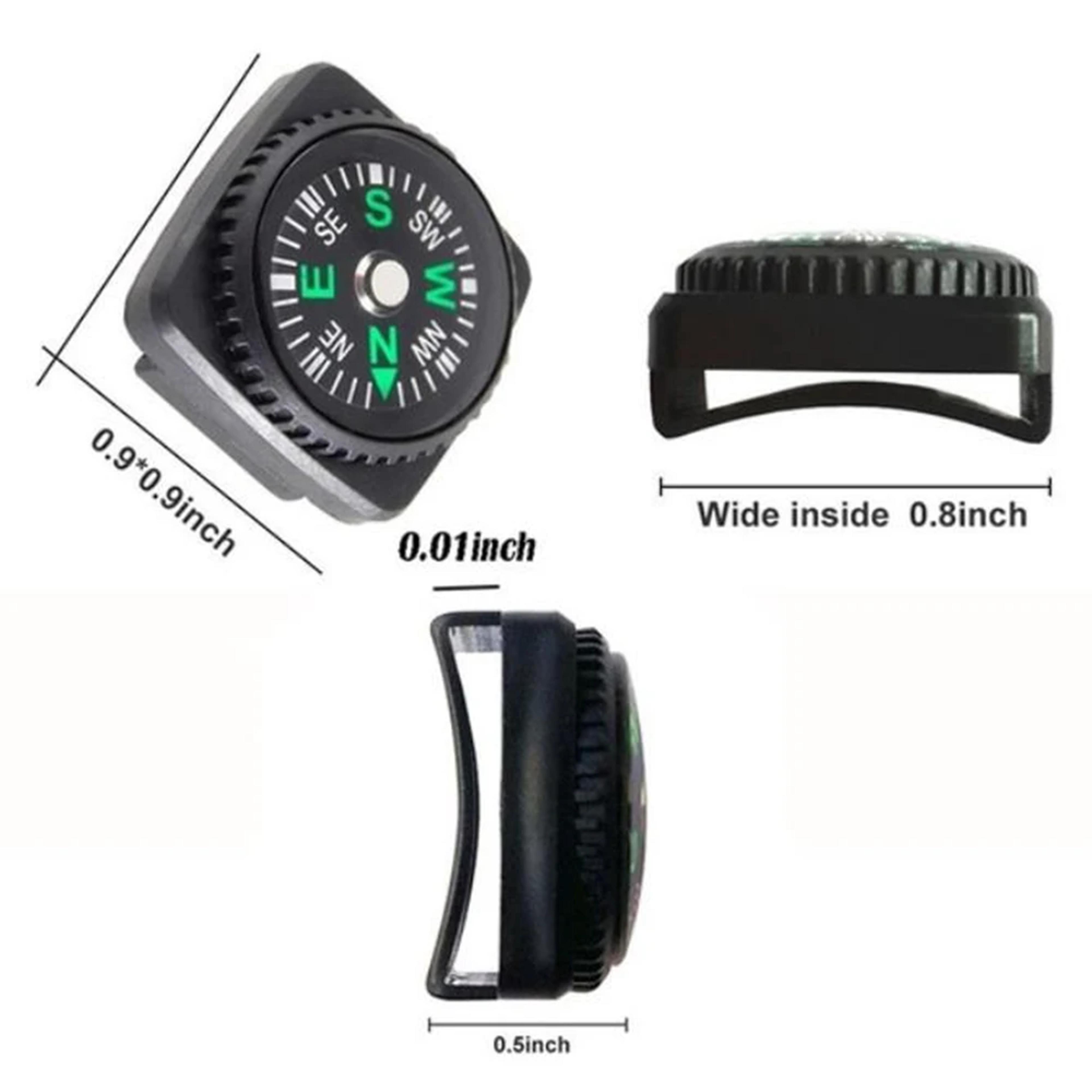Mini Wrist Compass Survival Bracelet Portable Outdoor Navigation Tool For Hiking Camping Travel 4