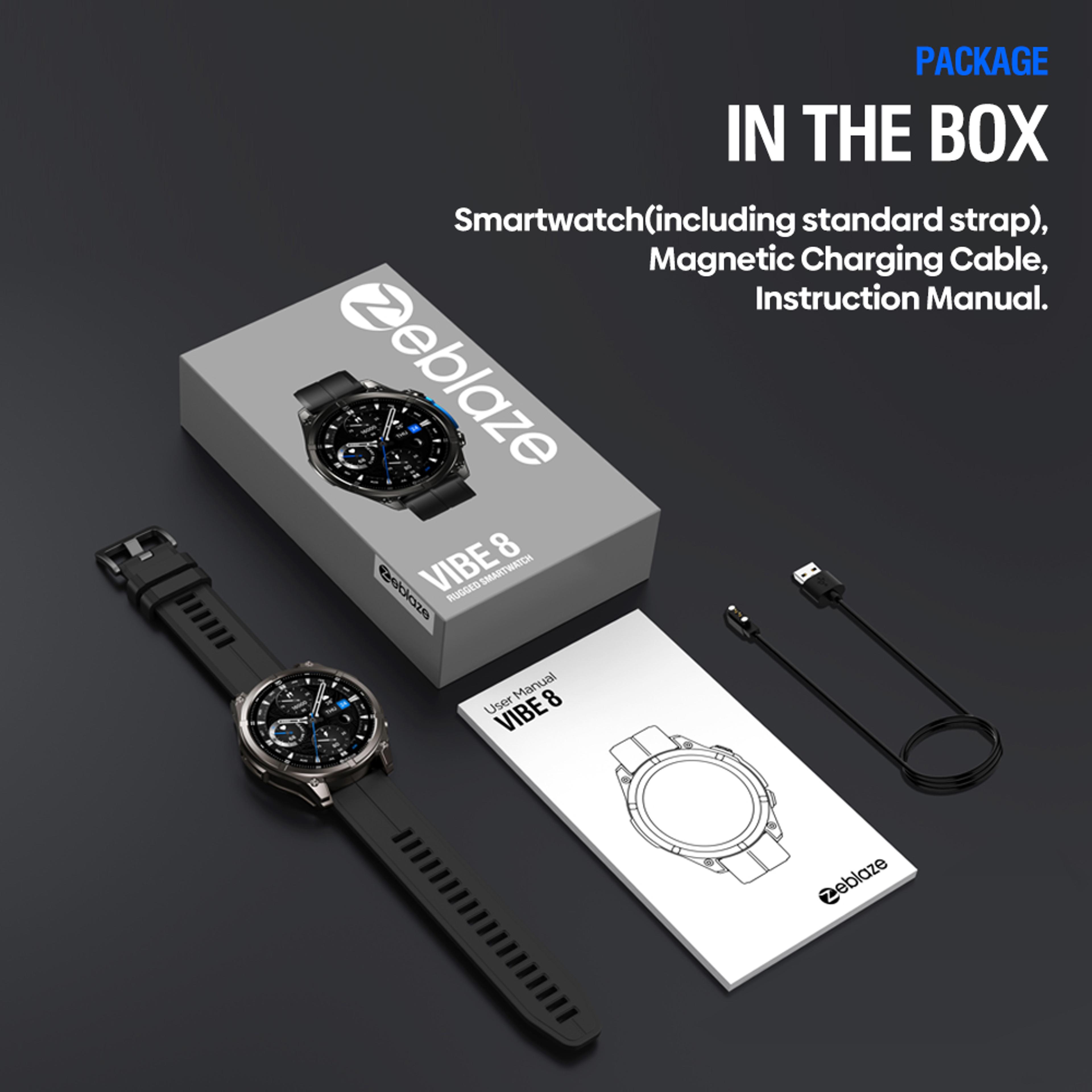 Outdoor Tactical Smart Watch With Flashlight Fitness Tracker Heart Rate Blood Pressure Monitor 6