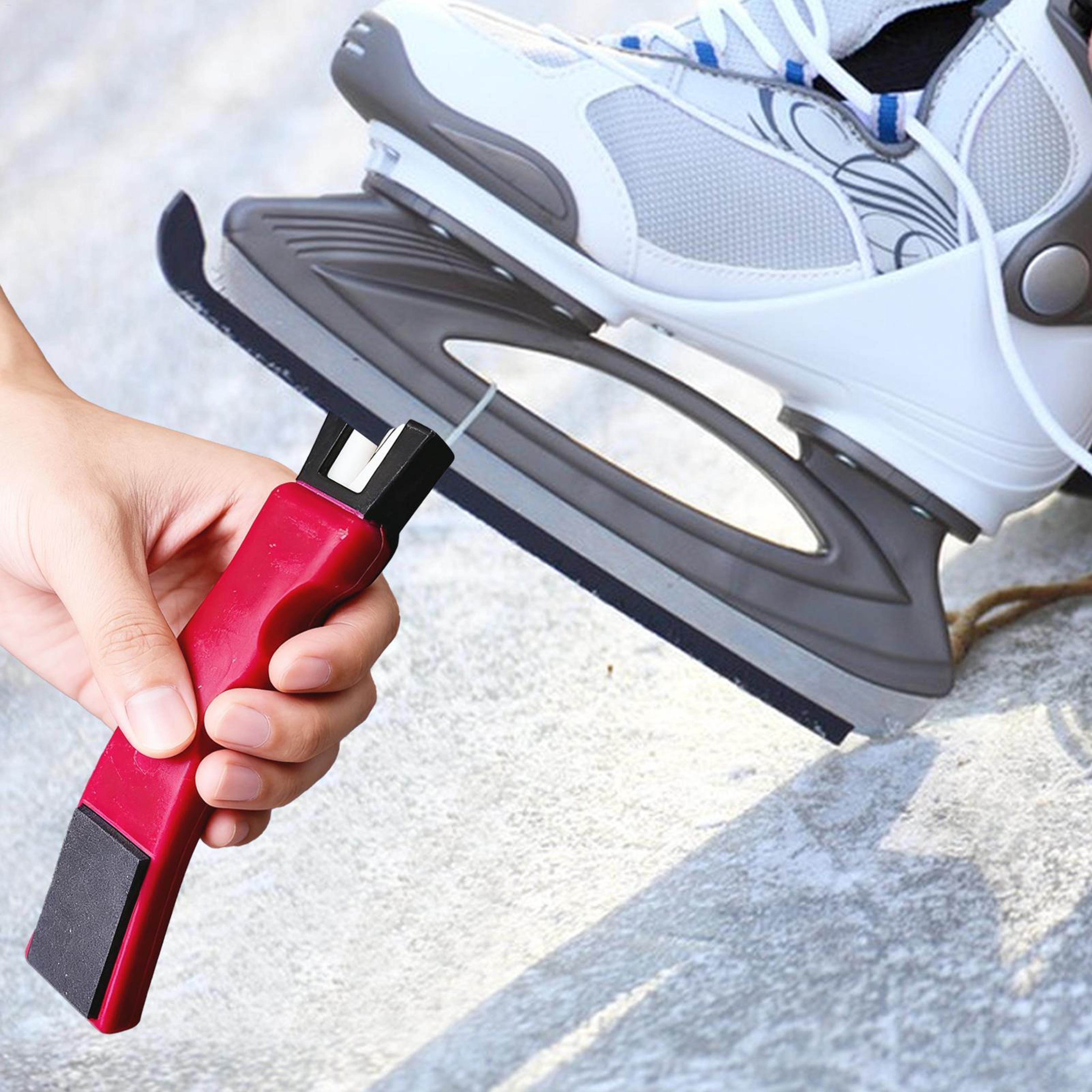 Precision Ice Skate Sharpening Tool Double Sided Skate Blade Sharpener For Hockey Figure Skates 0