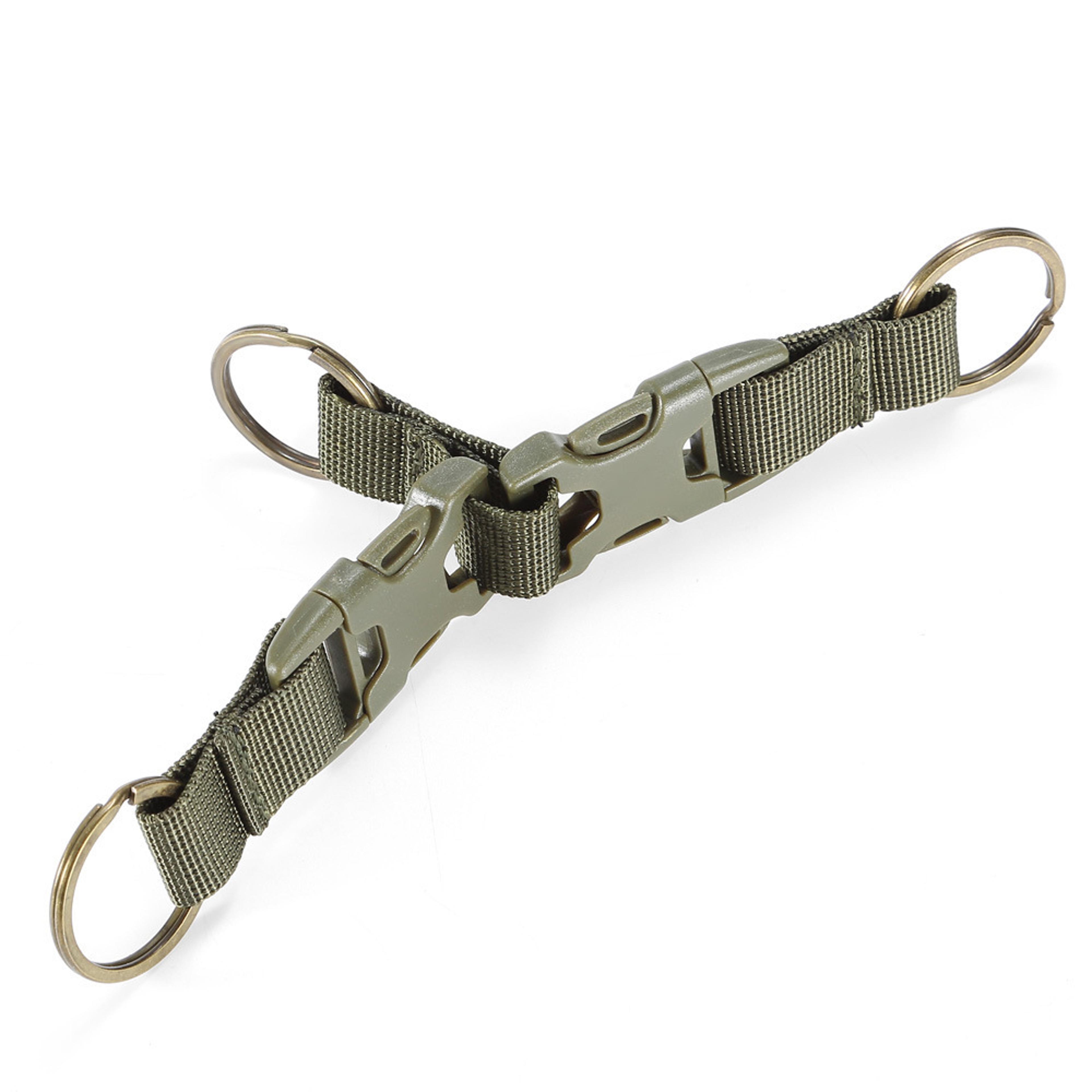 tactical molle clip keychain holder durable nylon belt hook for outdoor gear